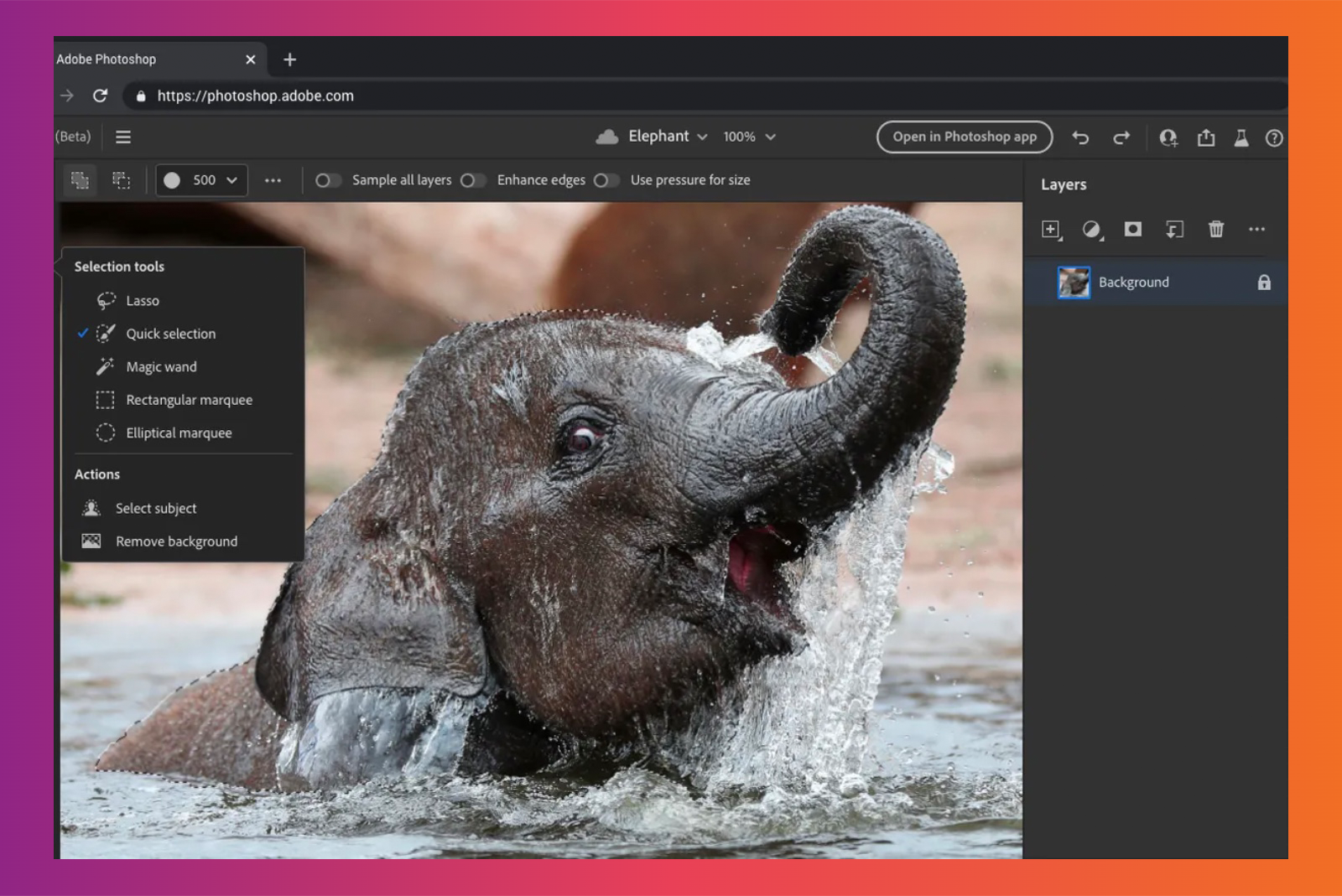 Adobe Photoshop comes to the web in beta, and Illustrator is next photo 1