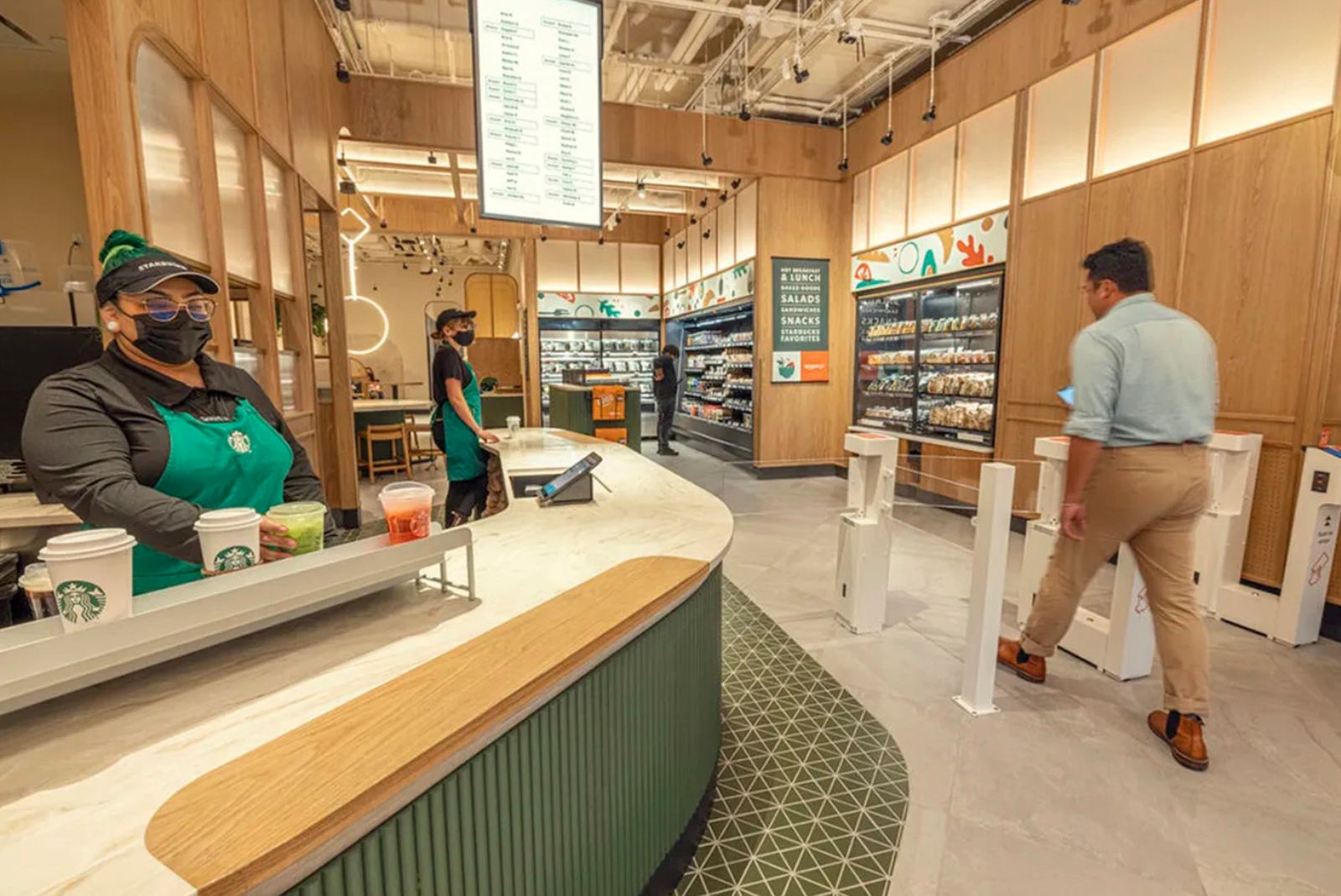 Starbucks opens a pickup store in NYC with Amazon Go cashierless tech photo 2