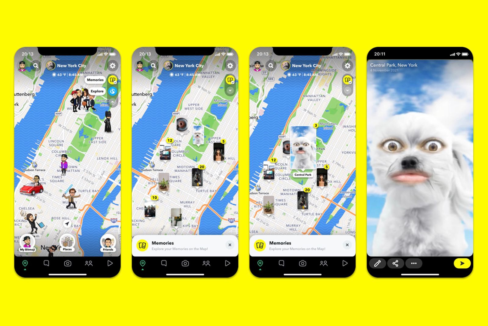 Snapchat adds layers to Snap Map, starting with Memories photo 2