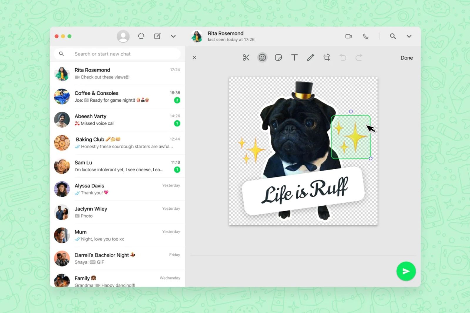 WhatsApp Web will now let you create your own stickers photo 1