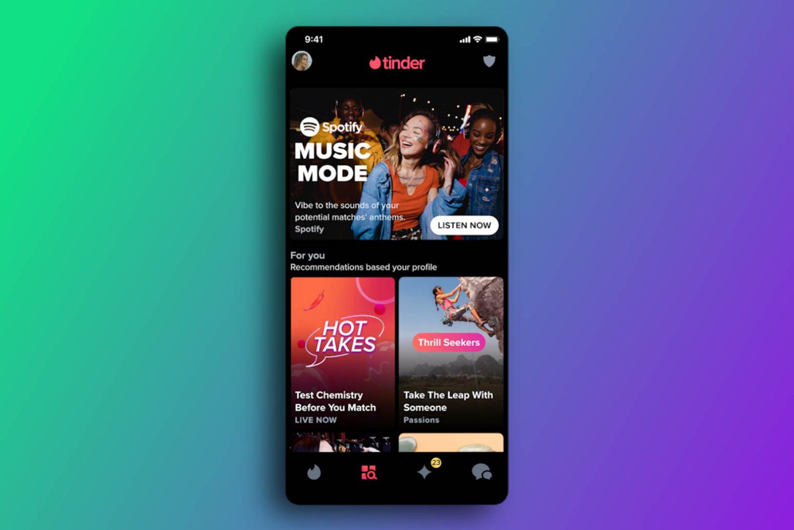Tinder introduces Music Mode for users to add banging anthems to their profiles photo 1