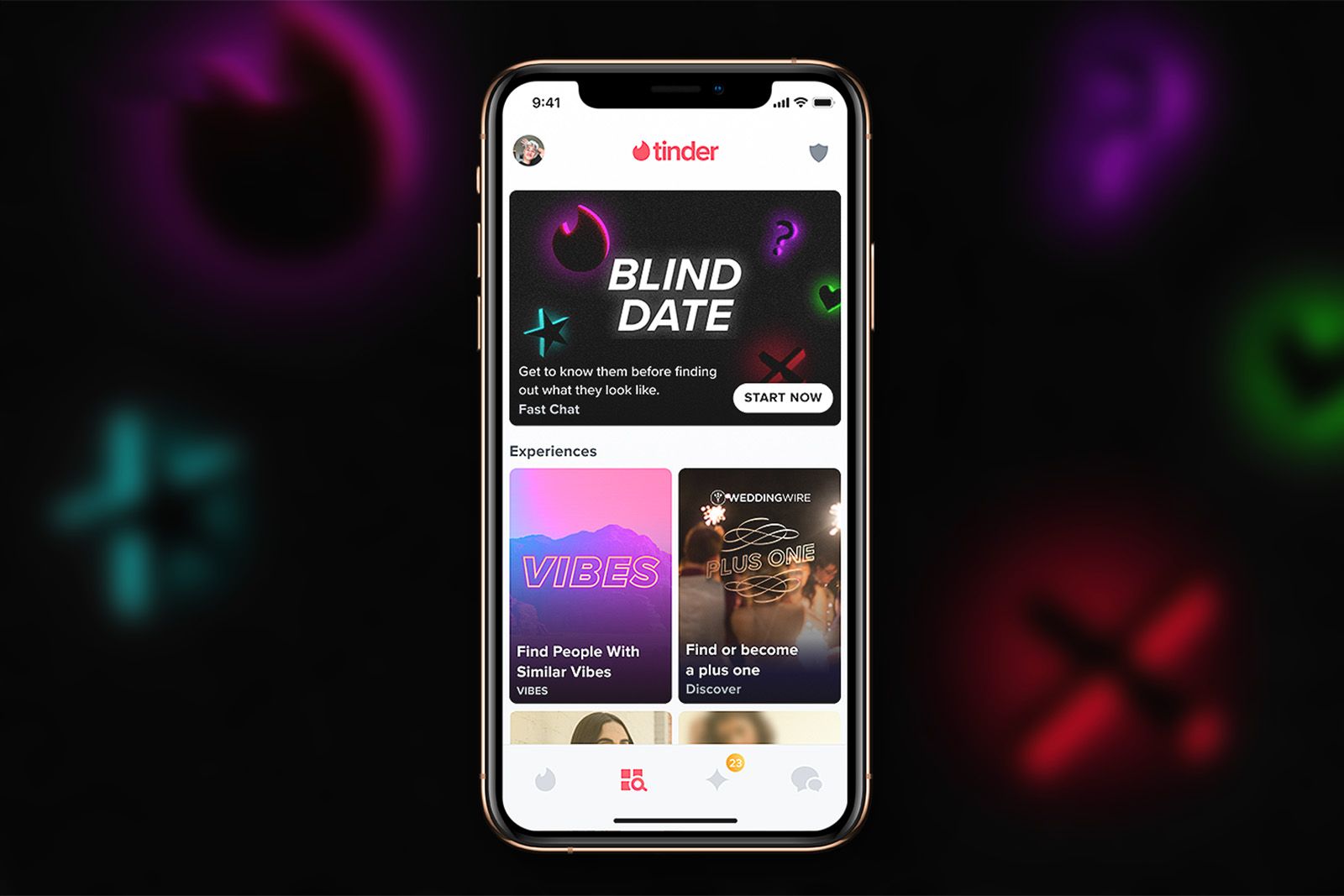 Tinder adds Blind Date feature for first impressions without photos photo 1