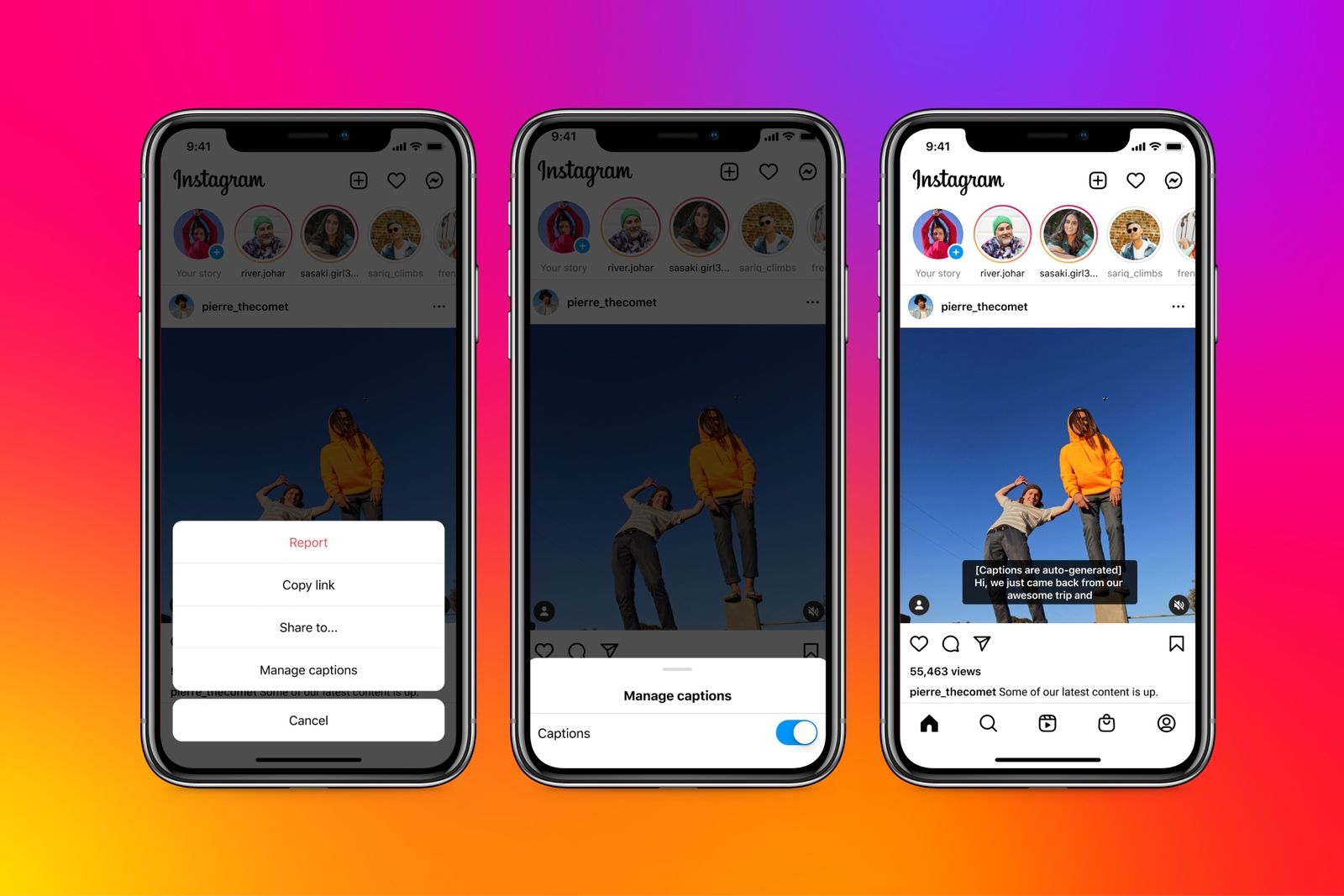 Instagram follows TikTok and adds auto-generated captions to videos photo 1
