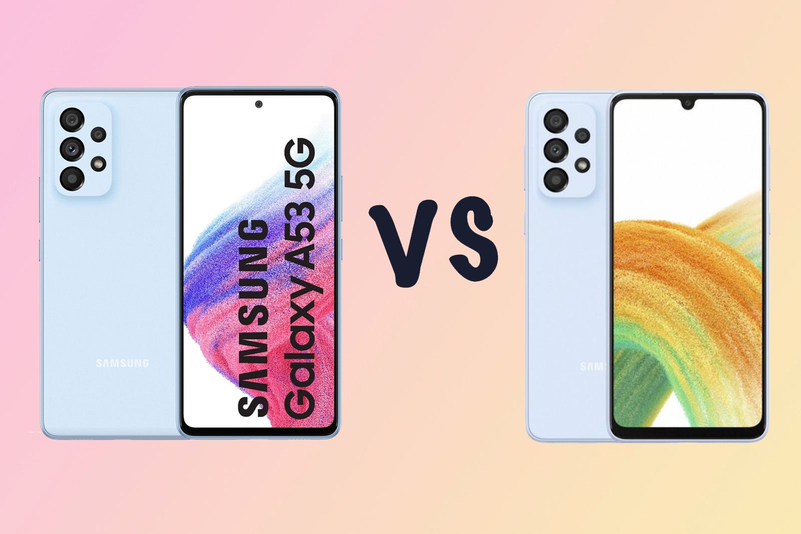 Samsung Galaxy A53 vs. Galaxy A33: What's the difference?