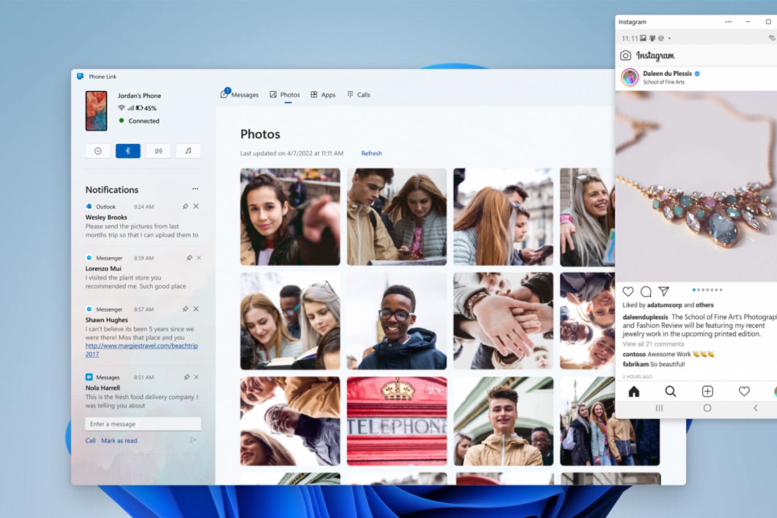 Microsoft's Phone Link app revamps the connected phone experience photo 1