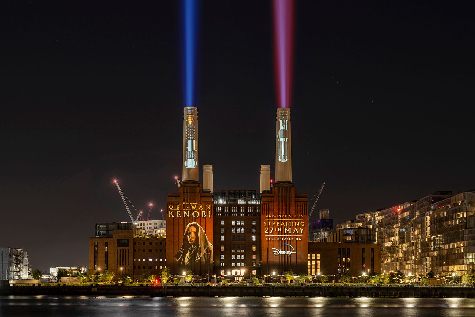 London's Battersea Power Station turned into lightsabers for Obi-Wan Kenobi launch photo 1