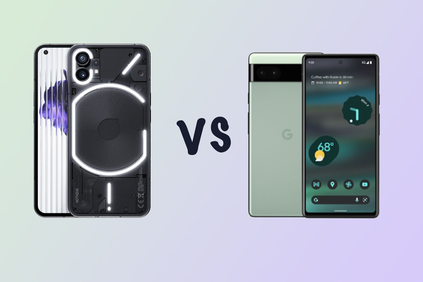 Nothing Phone (1) vs Google Pixel 6a: What's the difference? photo 1