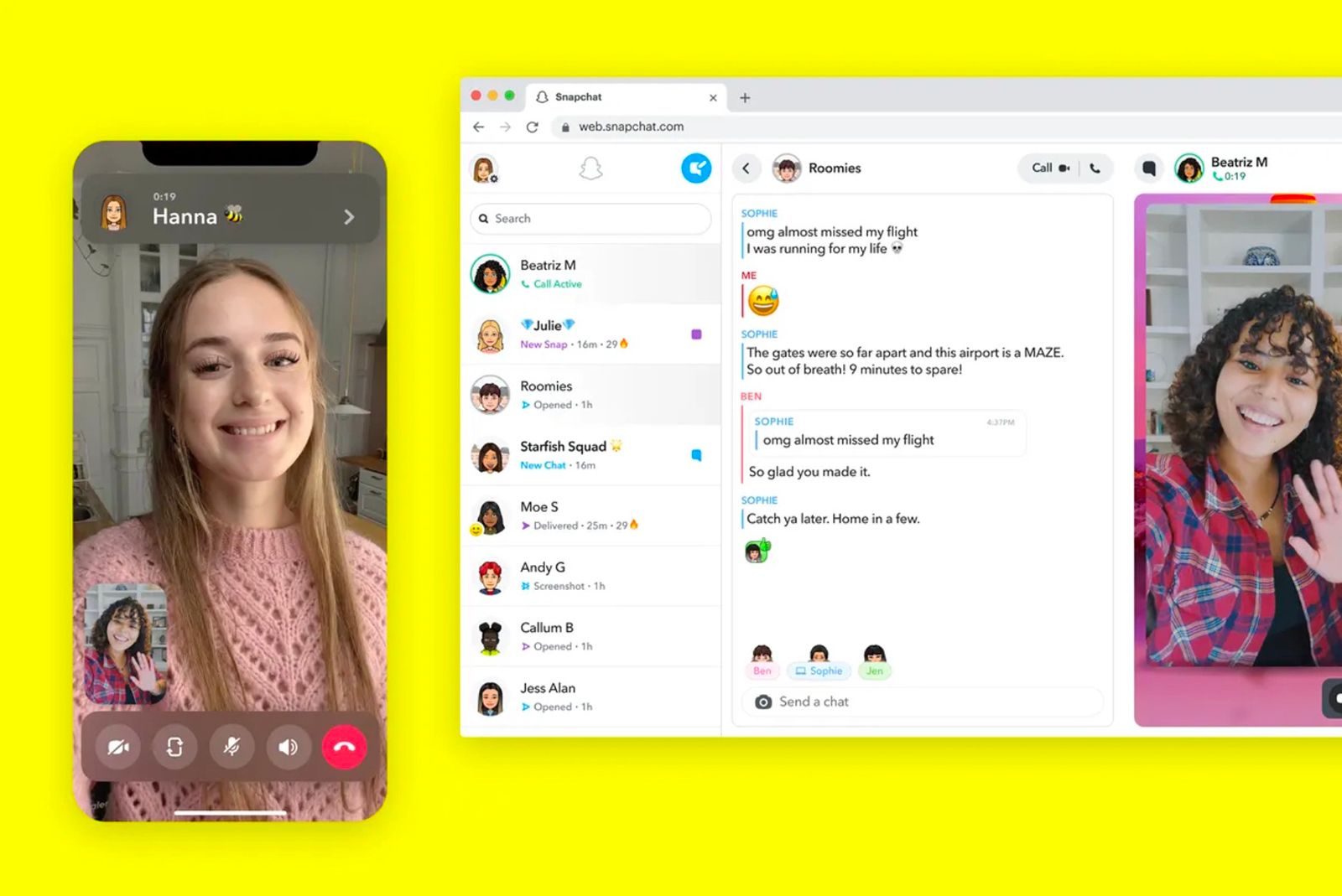 How to video call and chat with Snapchat on the web photo 2