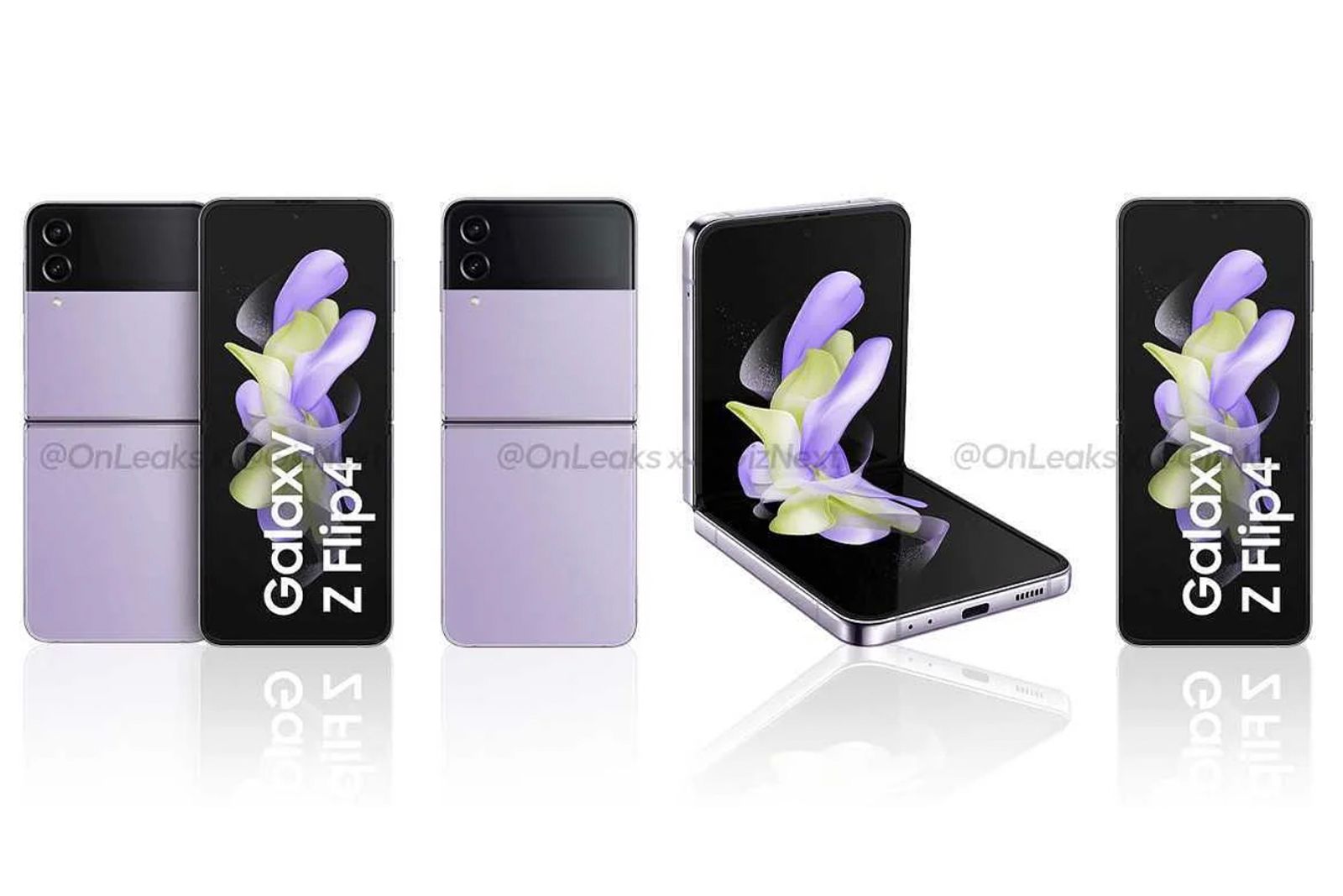 Samsung Galaxy Z Flip 4 press renders reveal full design photo 1