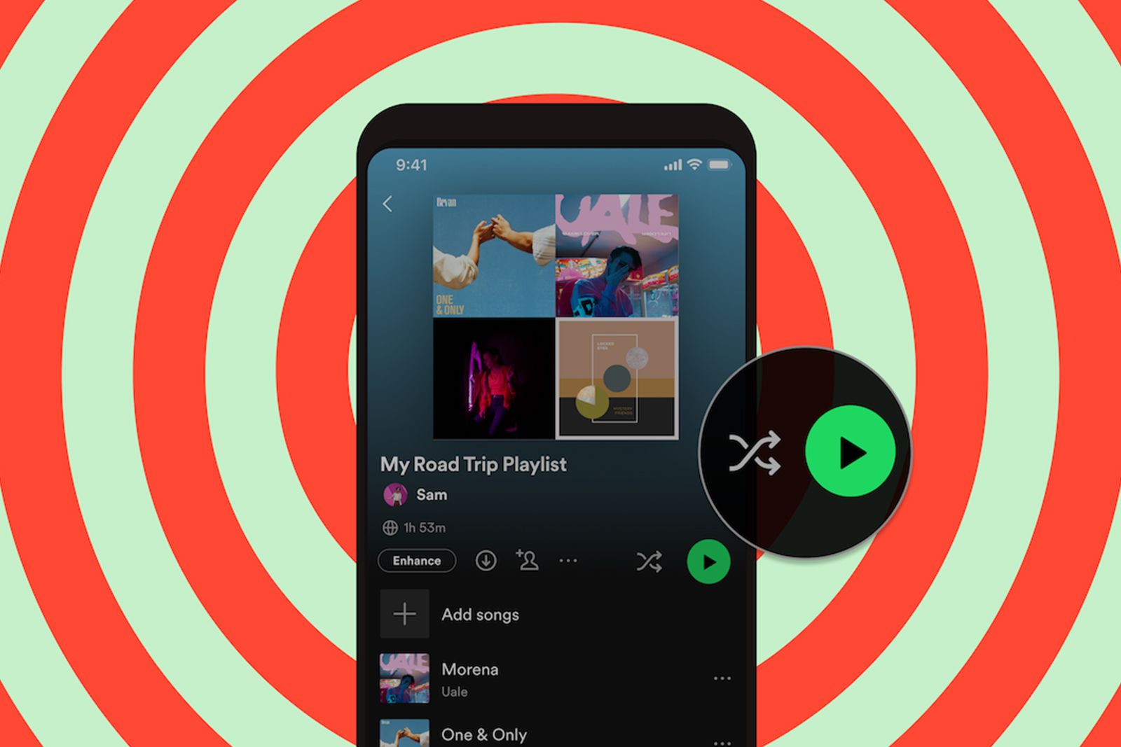 Spotify separates Shuffle and Play buttons for premium users photo 1