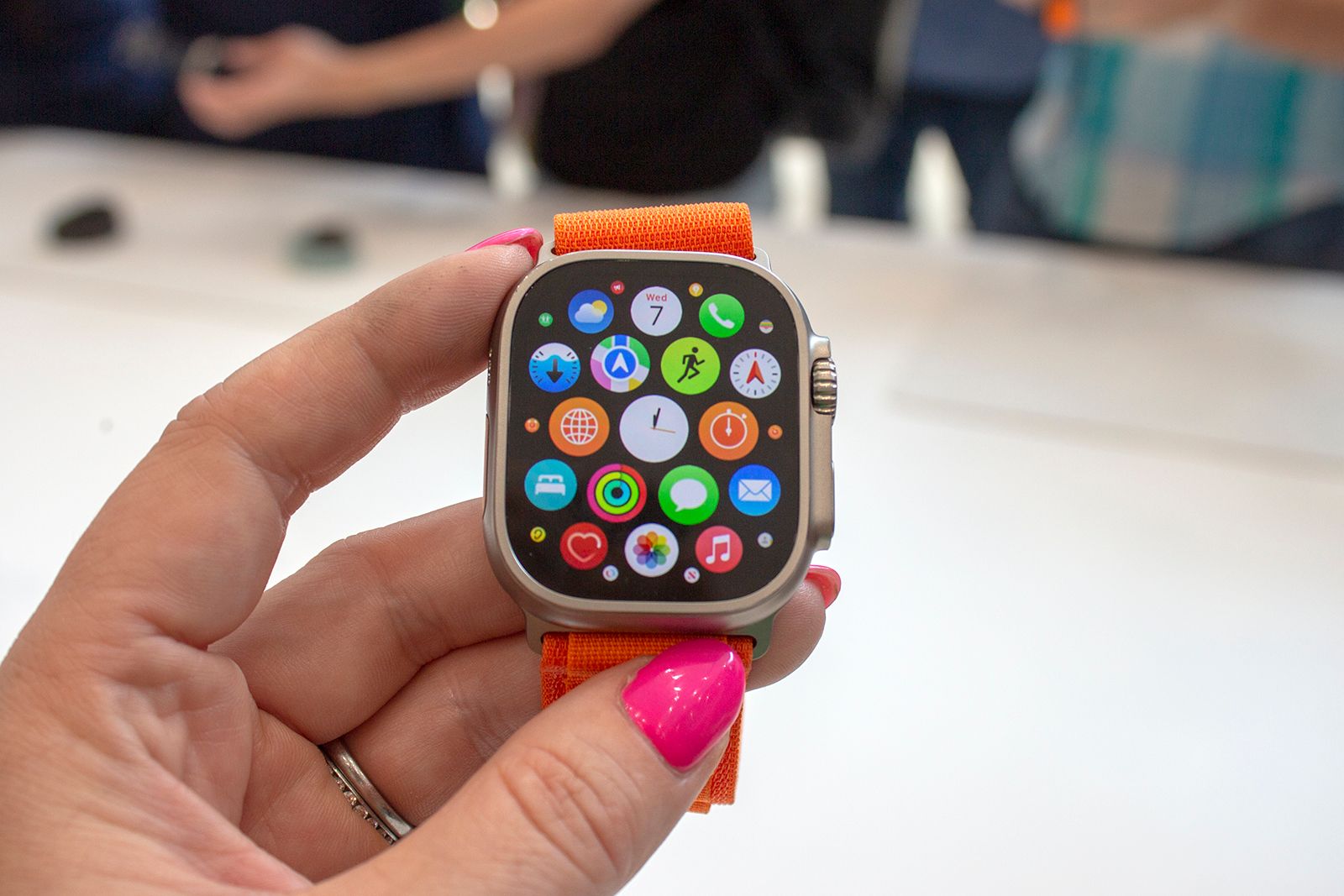 Apple Watch Ultra on the app screen