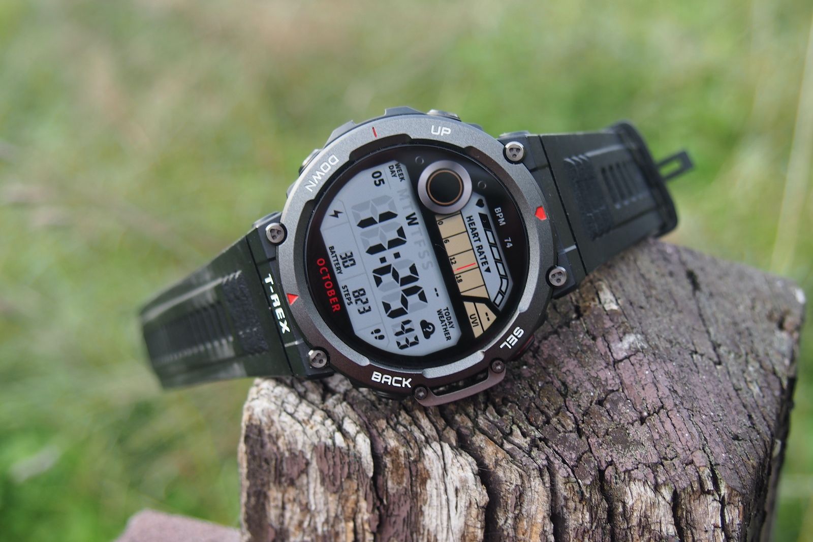 Smartwatch Reloj Inteligente Amazfit T-rex 2 Negro y Dorado