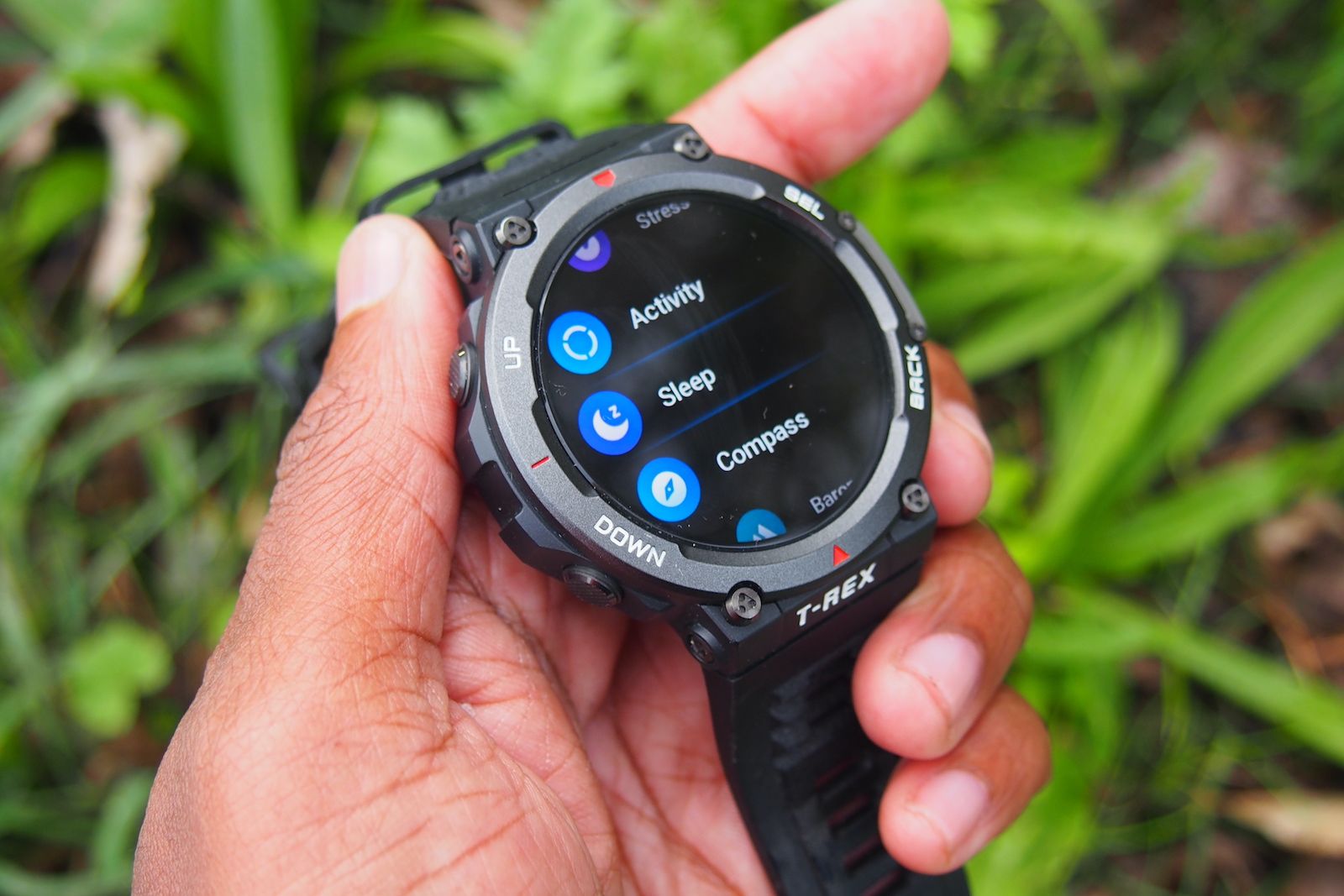 Amazfit-reloj inteligente t-rex 2, pulsera de doble banda con