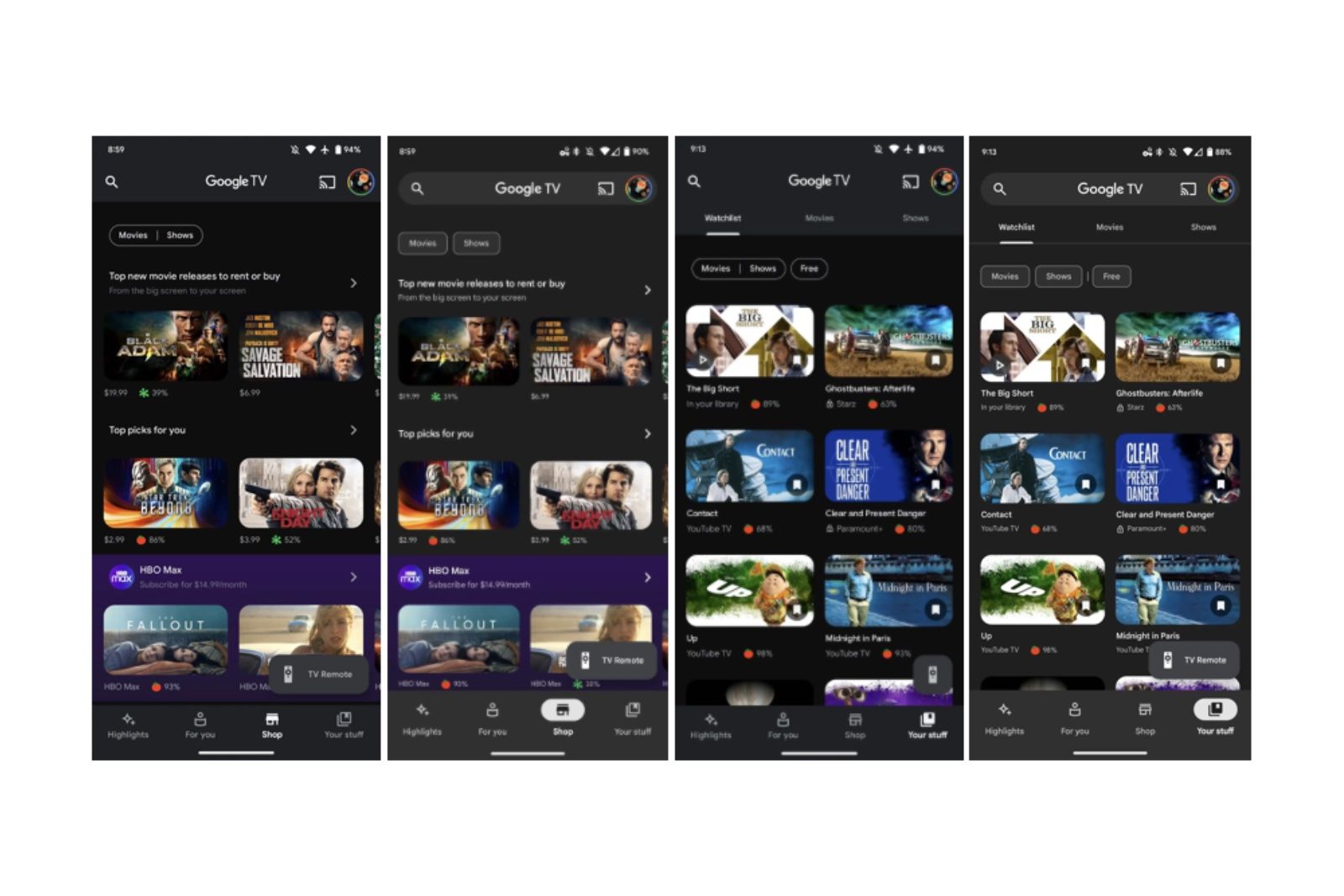 android 9 google tv