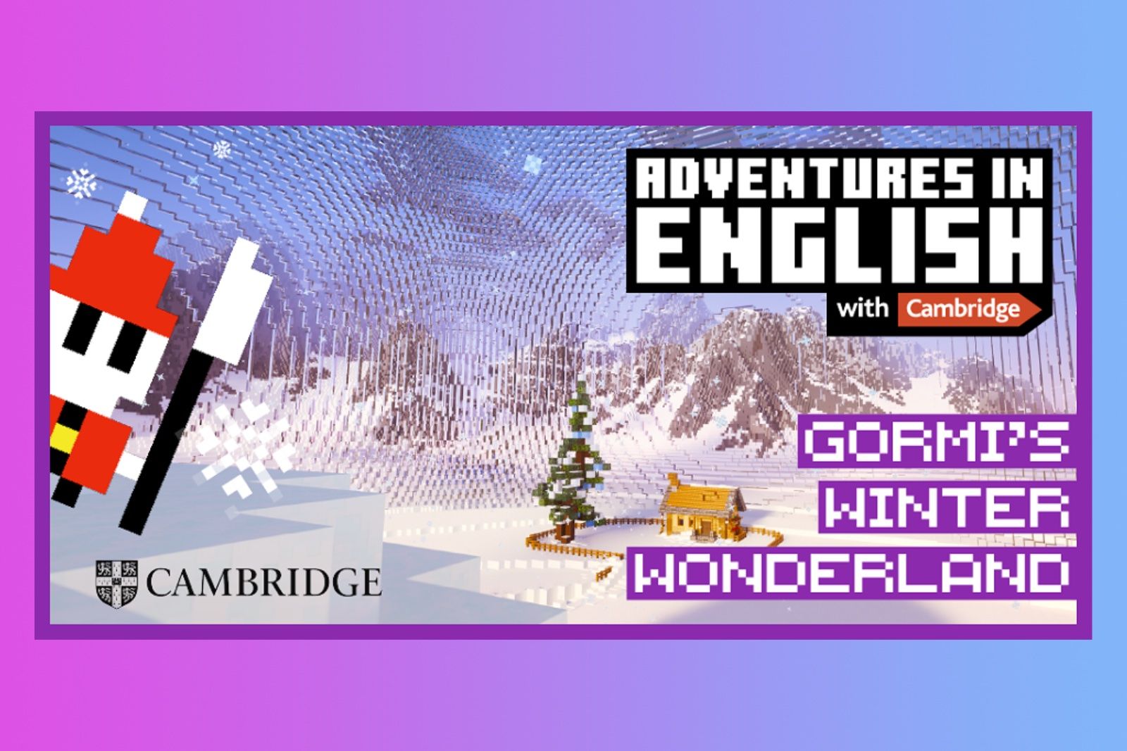 Winter-themed Minecraft world helps kids learn English photo 2