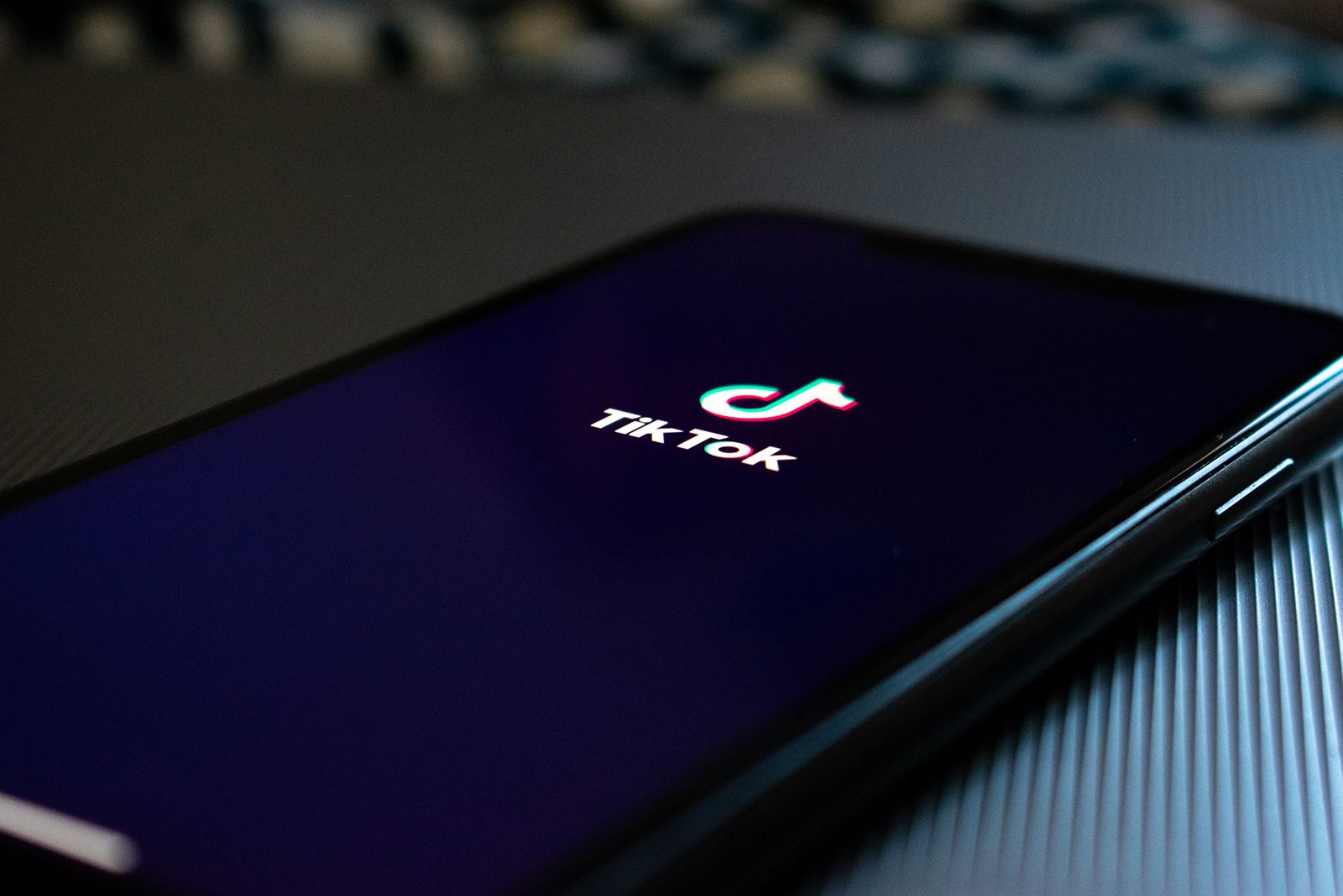 TikTok logo on an iPhone