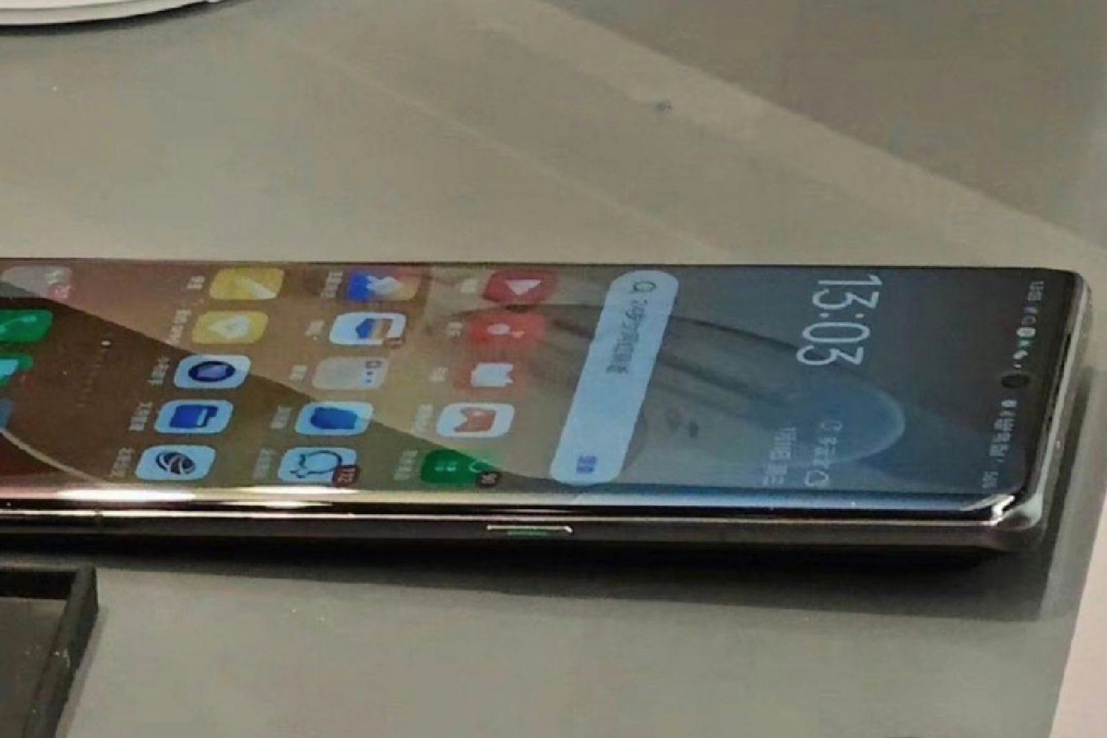 oppo find x6 front spyshot showing phone's display