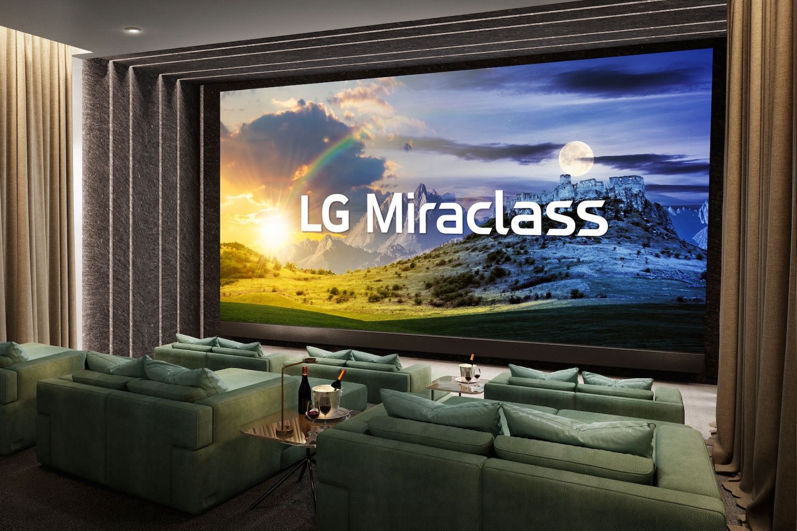 LG Miraclass Cinea Display in a theater setting