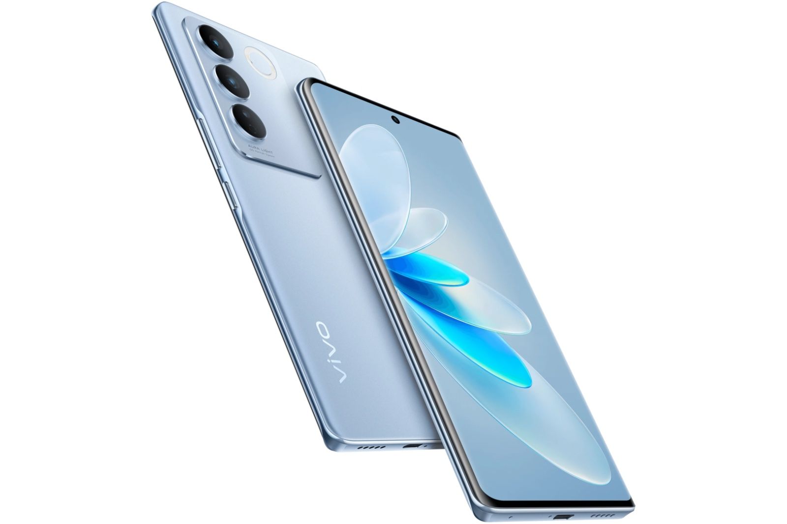 Vivo V27 series phone from front and bacl