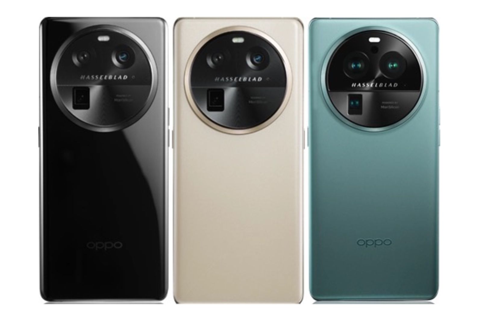 Oppo Find X6 leak showing three colours