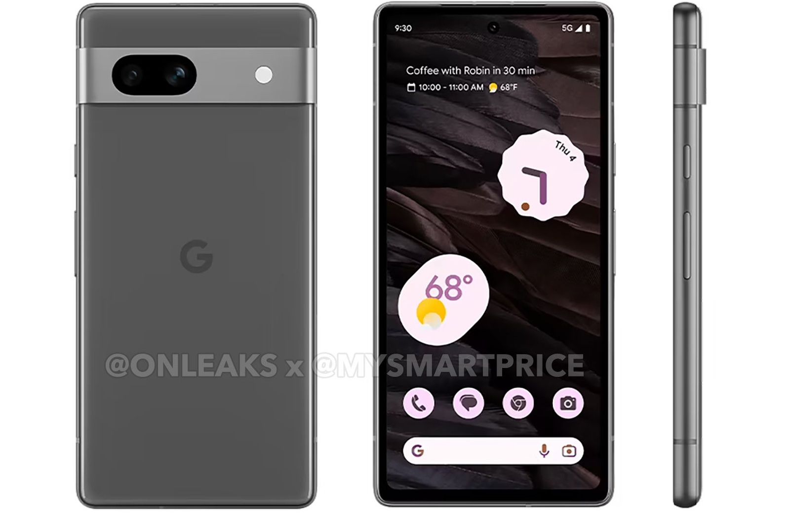 Google Pixel 7a leaked press image in grey