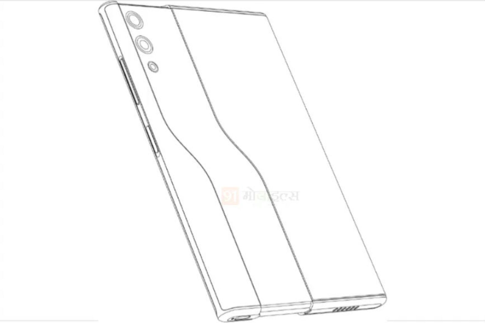 Oppo rollable patent drawing
