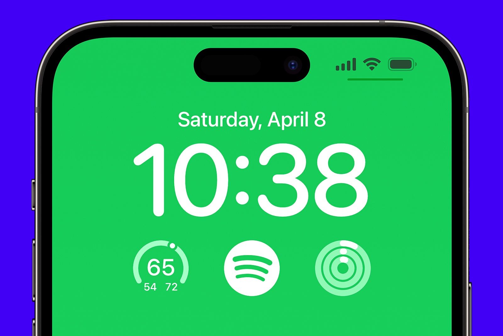 Widget d'écran de verrouillage Spotify pour iPhone