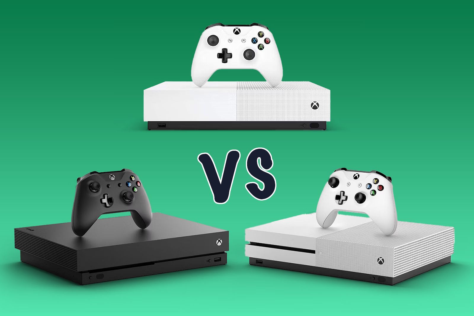 Tal højt Se internettet Athletic Xbox One X vs Xbox One S vs All-Digital Edition