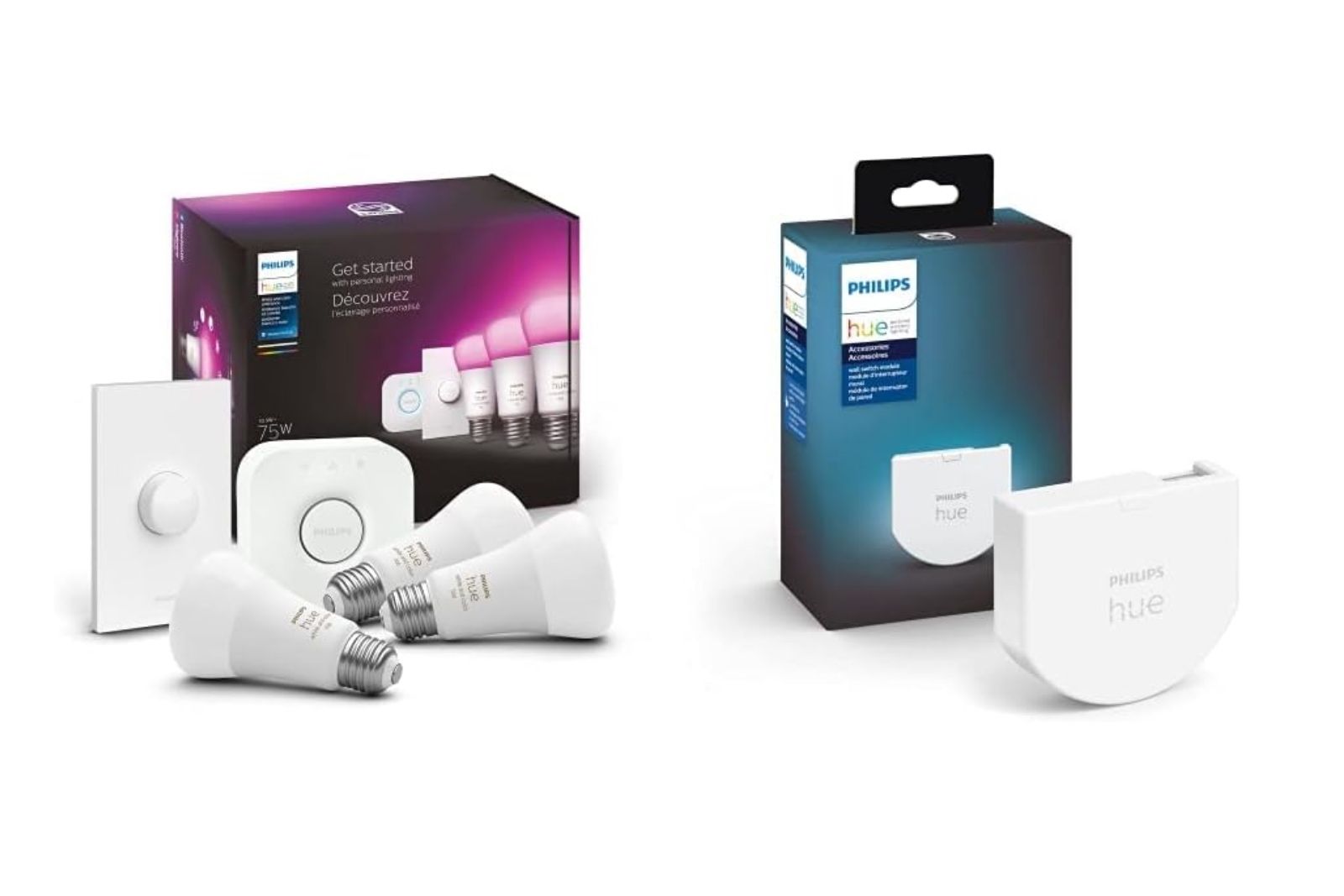 kit de inicio e interruptor philips hue