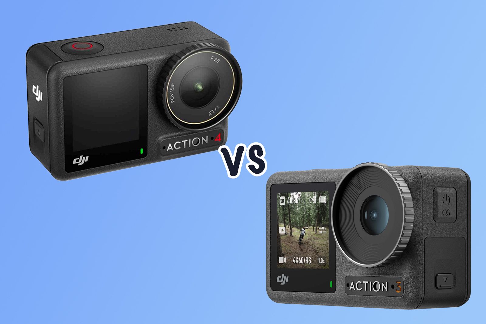Comparatif DJI Osmo Action, Action 2, Osmo Action 3 et Osmo Action 4 :  Quelles différences ?