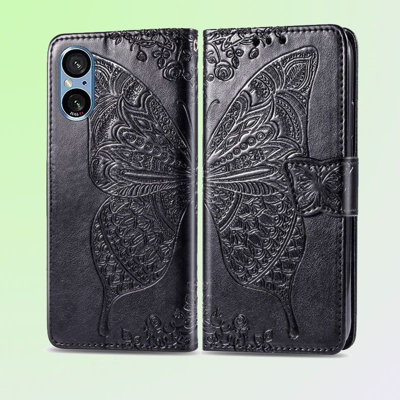 DAMONDY Embossed Leather Case for Sony Xperia 5 V