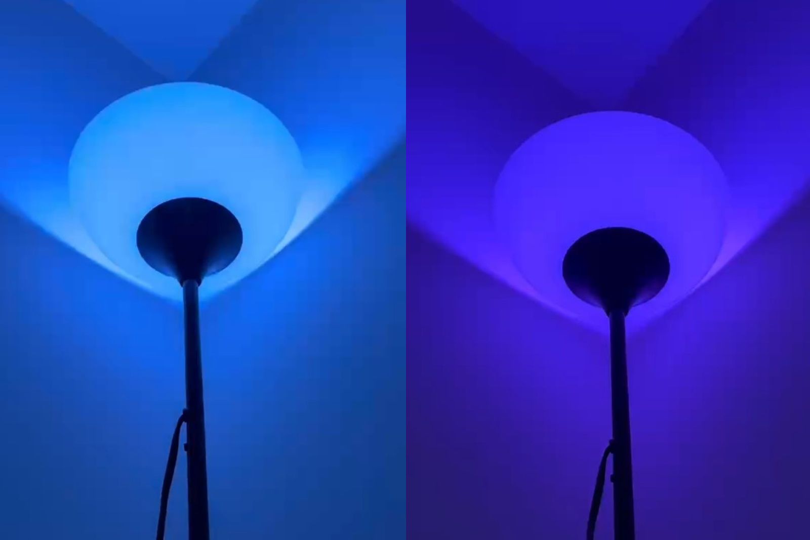 aidot smart bulbs in various blue lighting colors