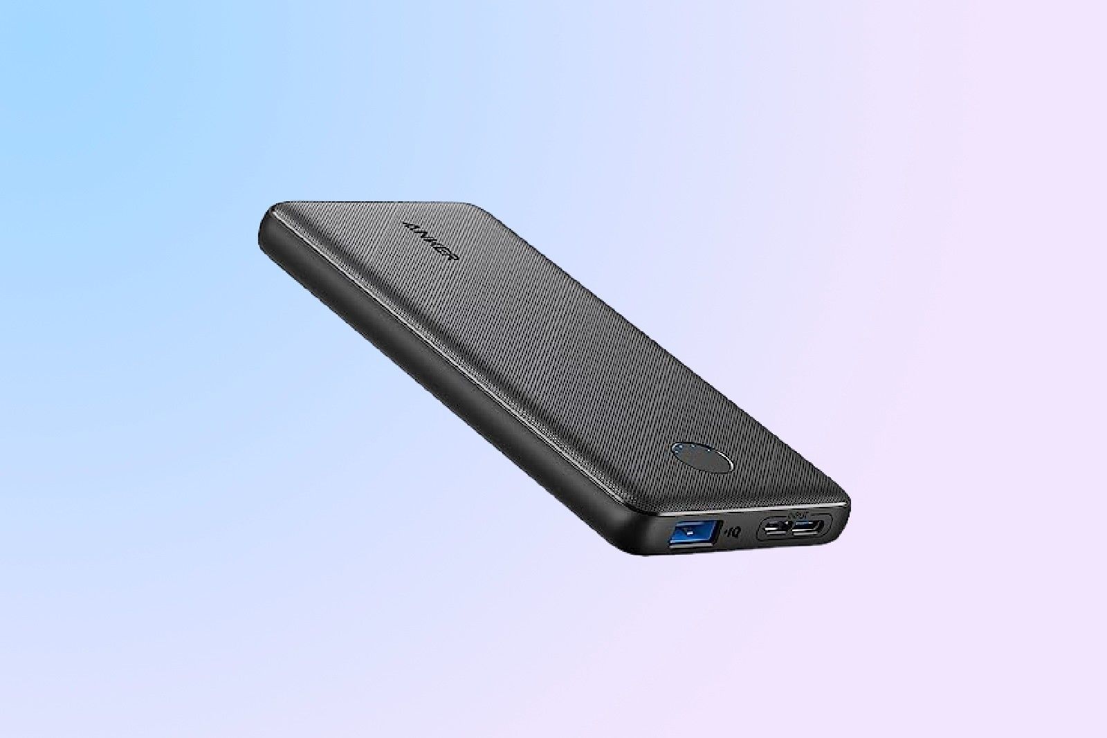 Anker power bank on gradient background