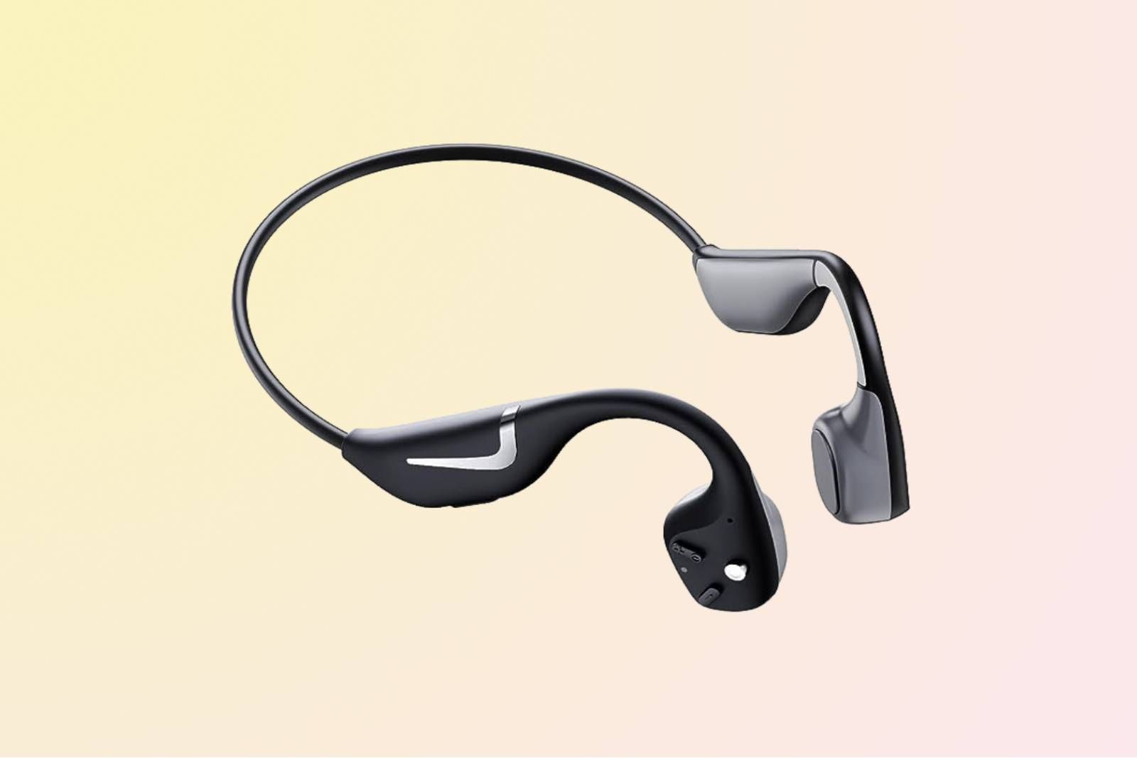 Dastimasco Bone Conduction Headphones Bluetooth on gradient background