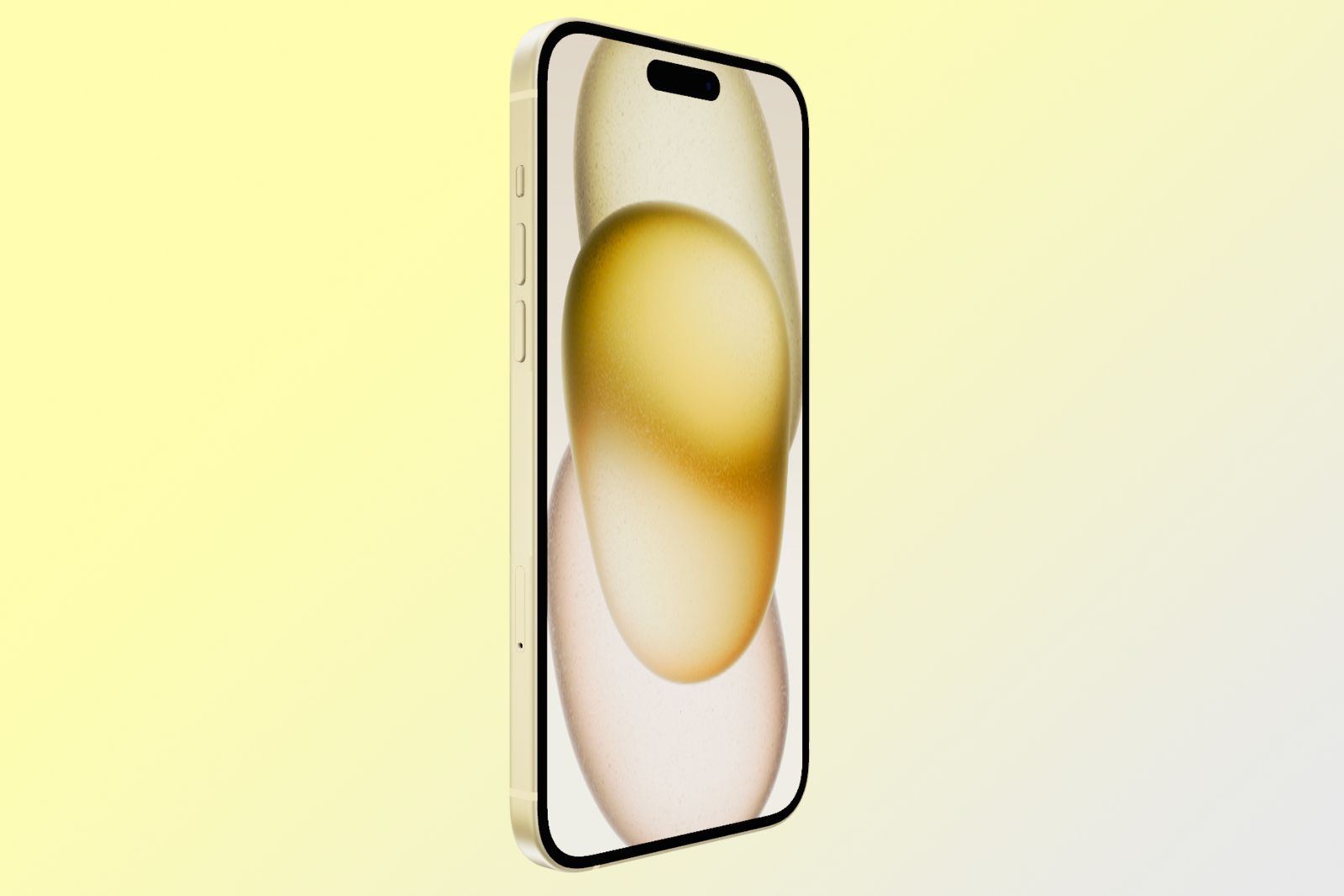 iphone 15 plus yellow gradien 