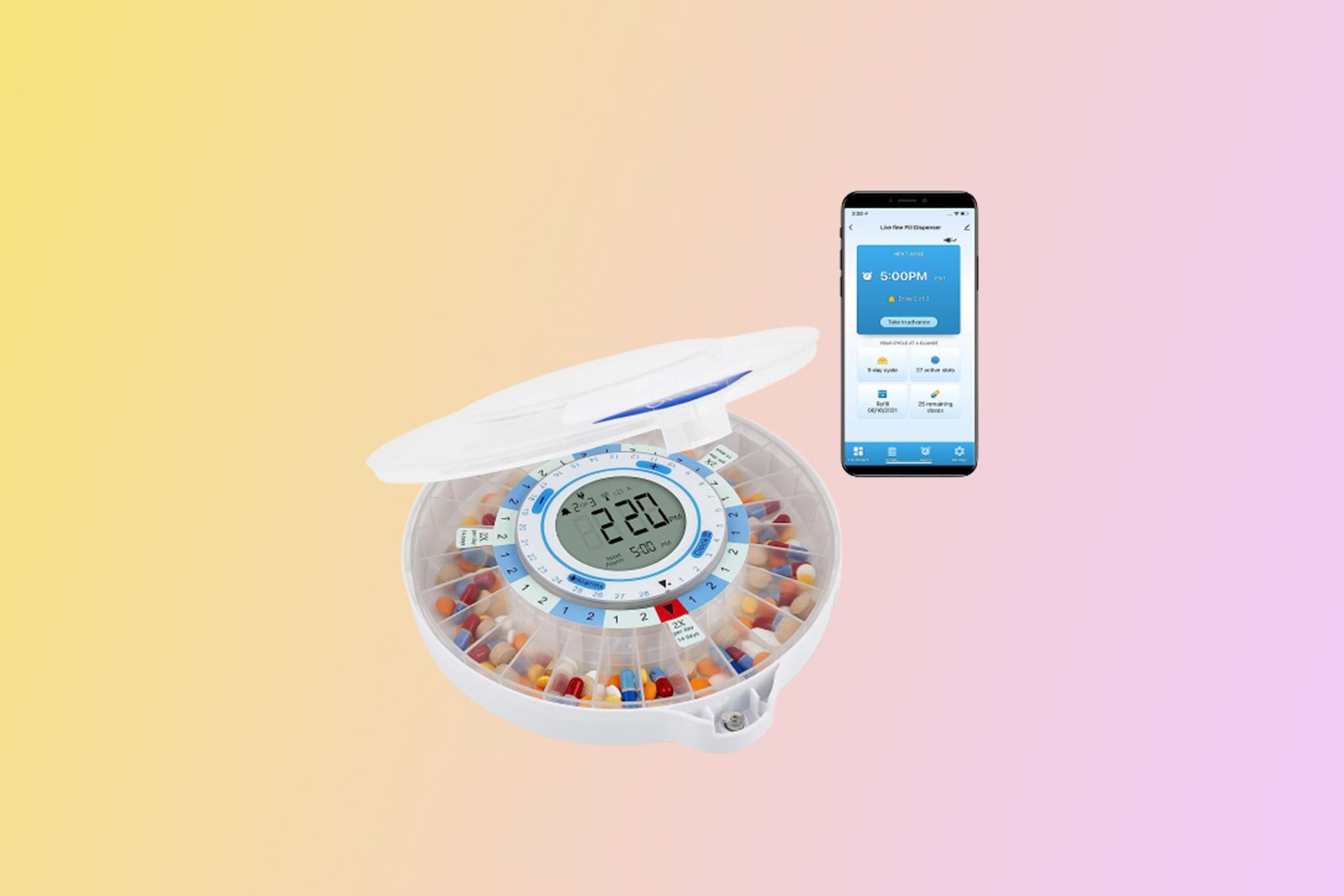 livefine smart wifi automatic pill dispenser_