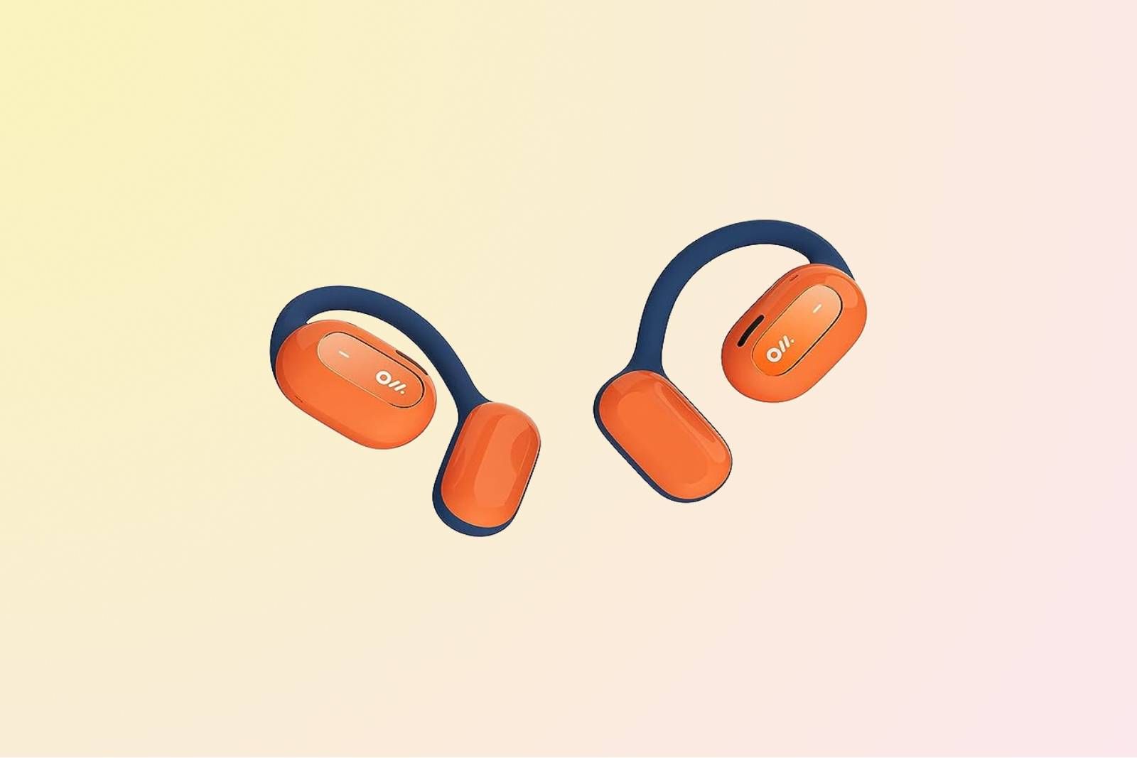 Oladance OWS1 Open Ear Headphones on gradient background