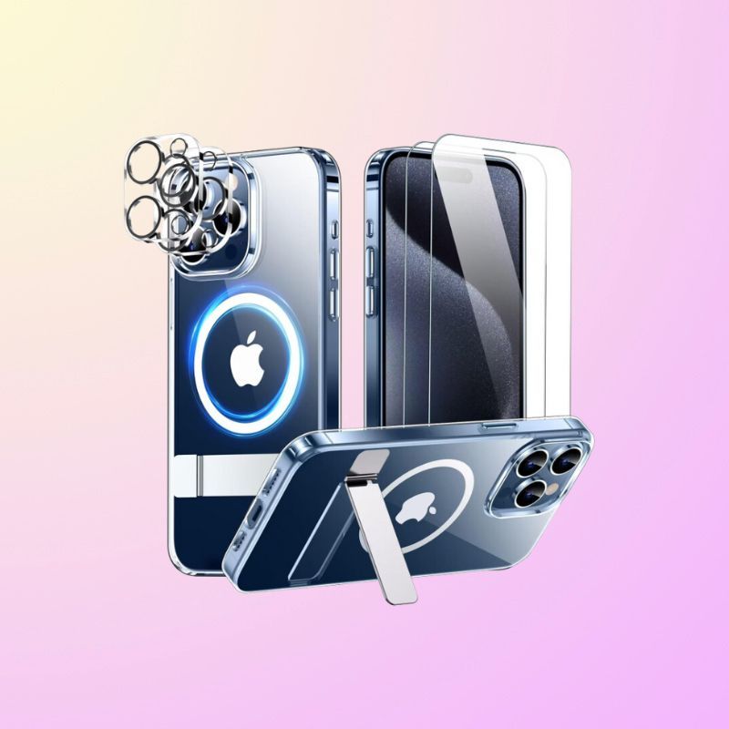 SPIDERCASE Magnetic for iPhone 15 Pro Case on gradient background