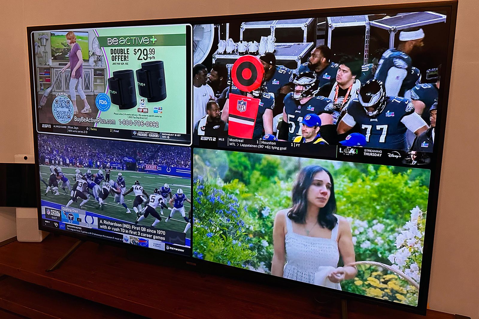 TV Now Offers NFL Multiview Showing 4 Game At Once - Here