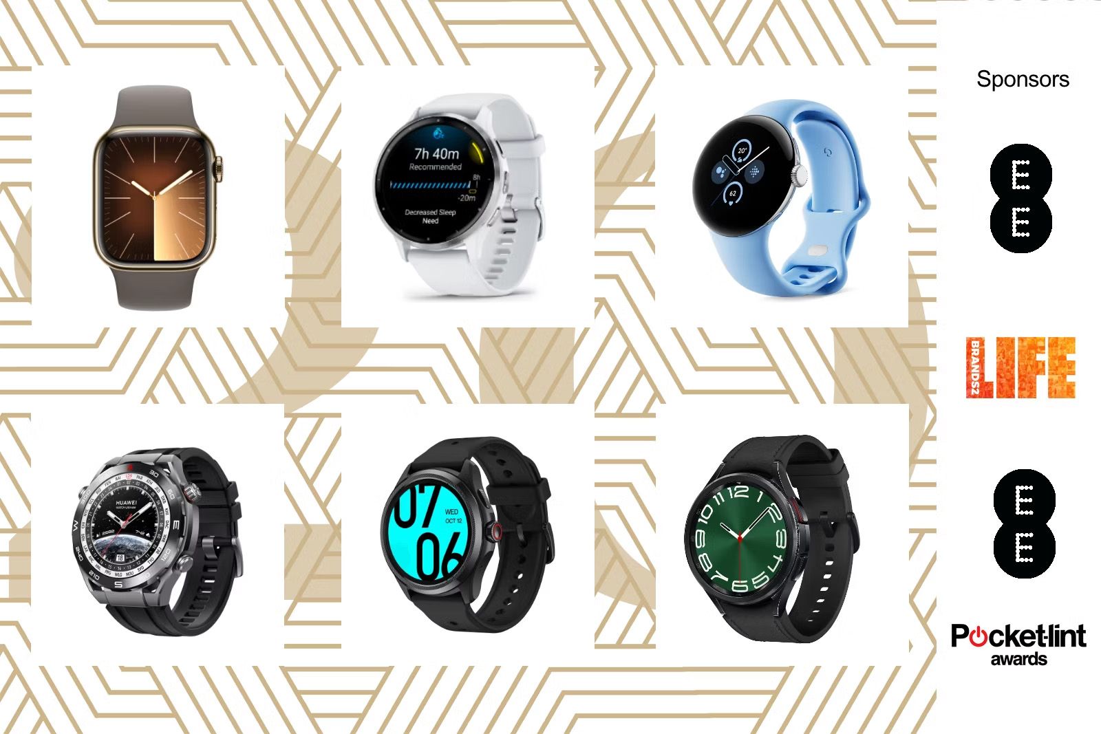 Here are the EE Pocket-lint Awards 2023 nominees for Smartwatch of the year