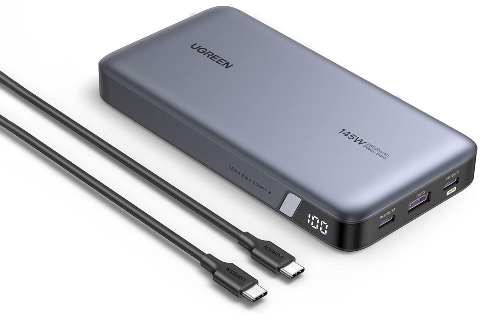 UGREEN 145W Power Bank 25000mAh Portable Charger USB C 3-Port 