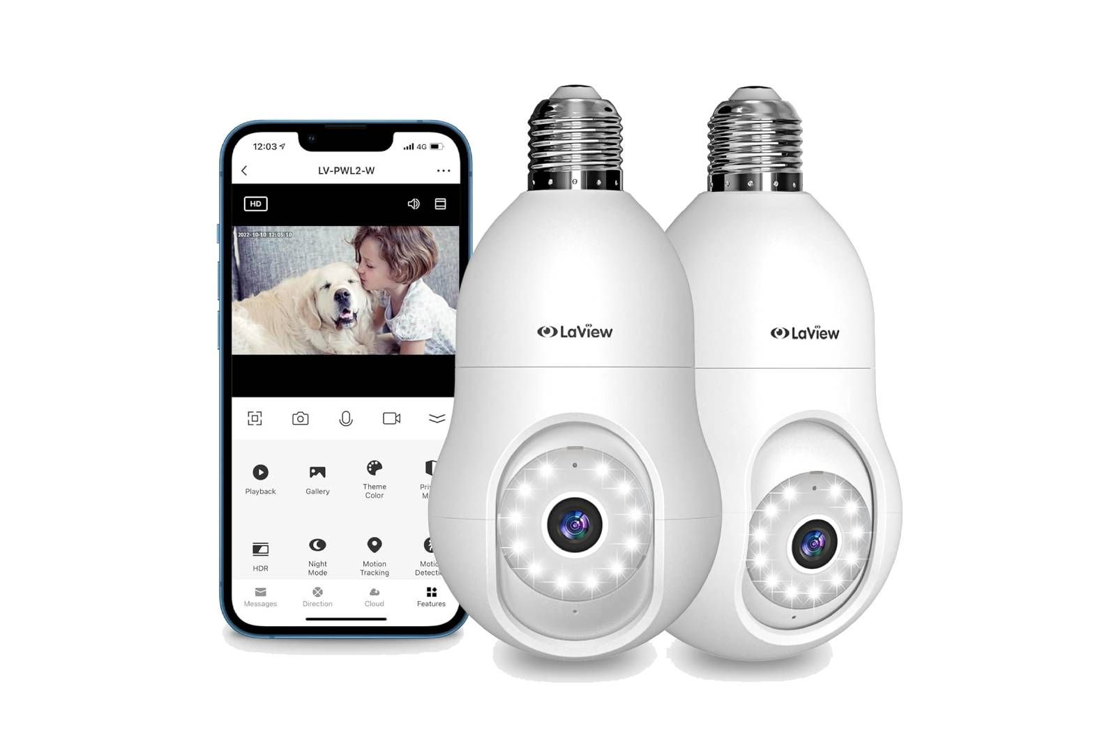 LaView light-bulb-security-camera