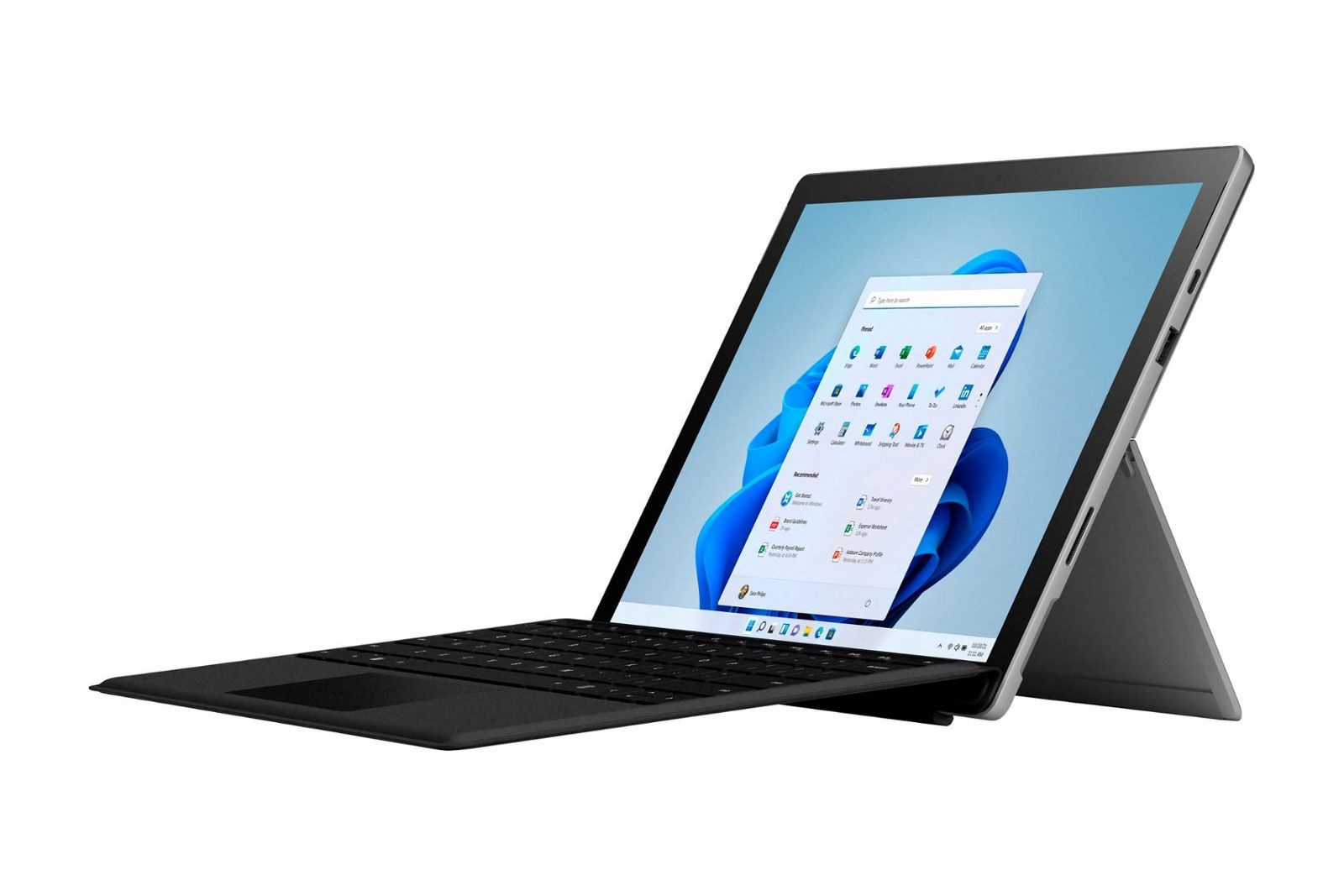 Surface Pro 7+ (With Black Type Cover)