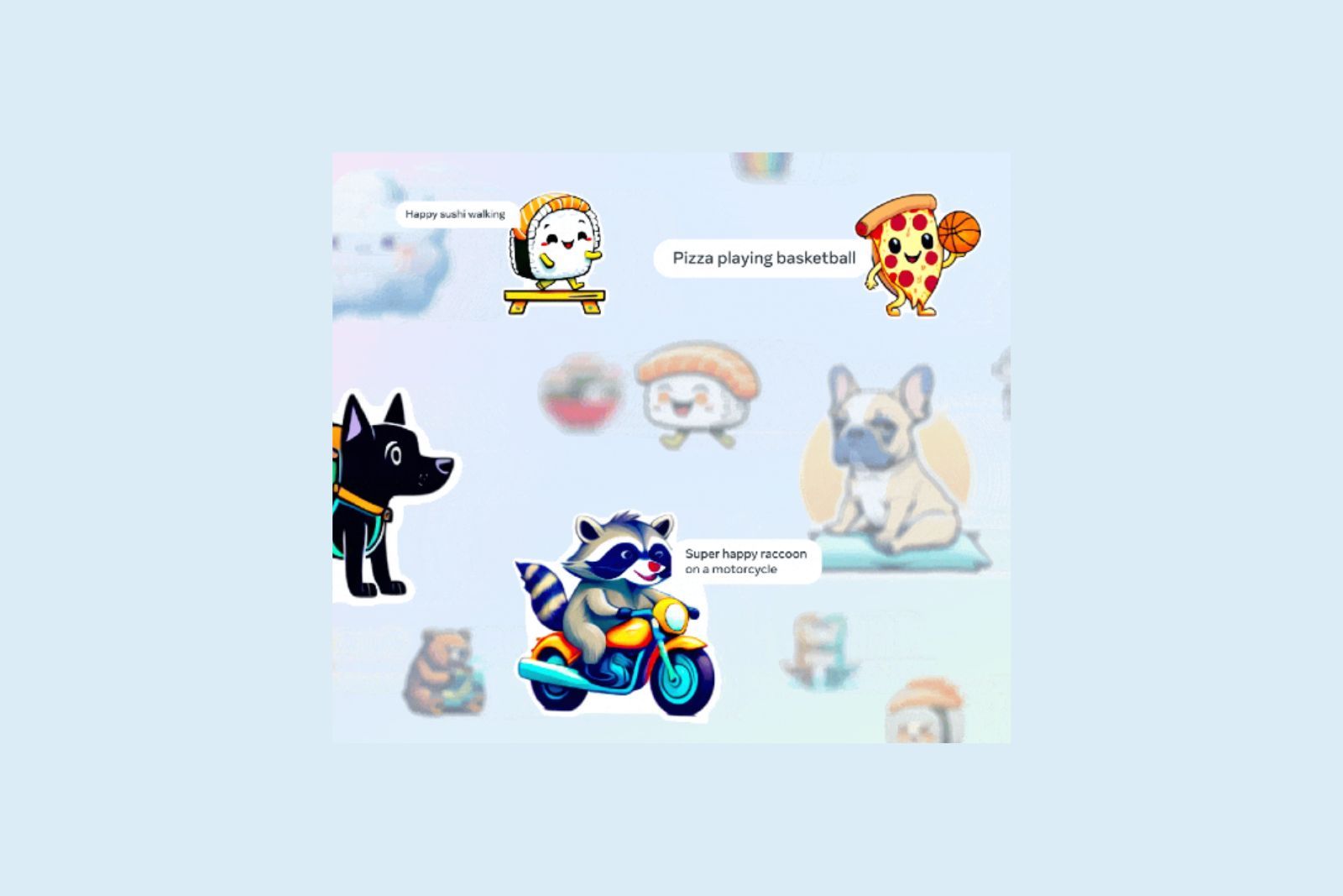 Meta AI stickers