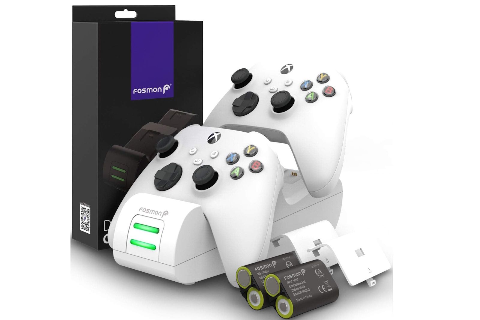 Fosmon Dual 2 Max Docking Station Kit for Xbox One controllers