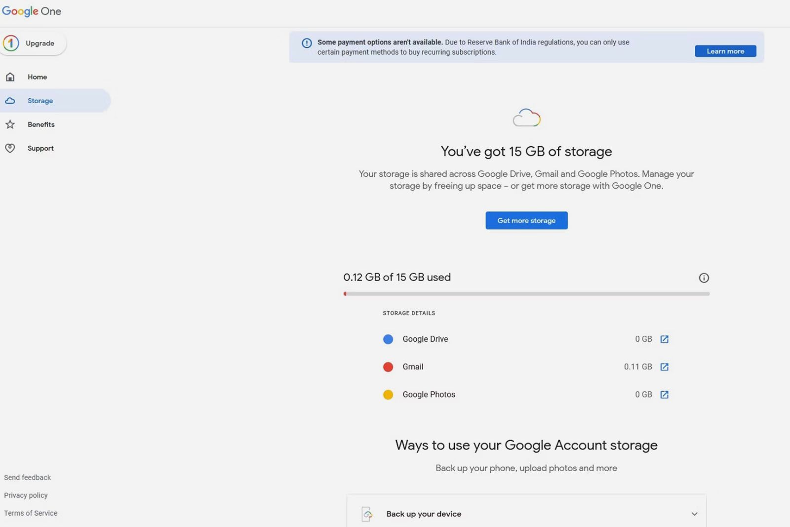 Free up Gmail storage space