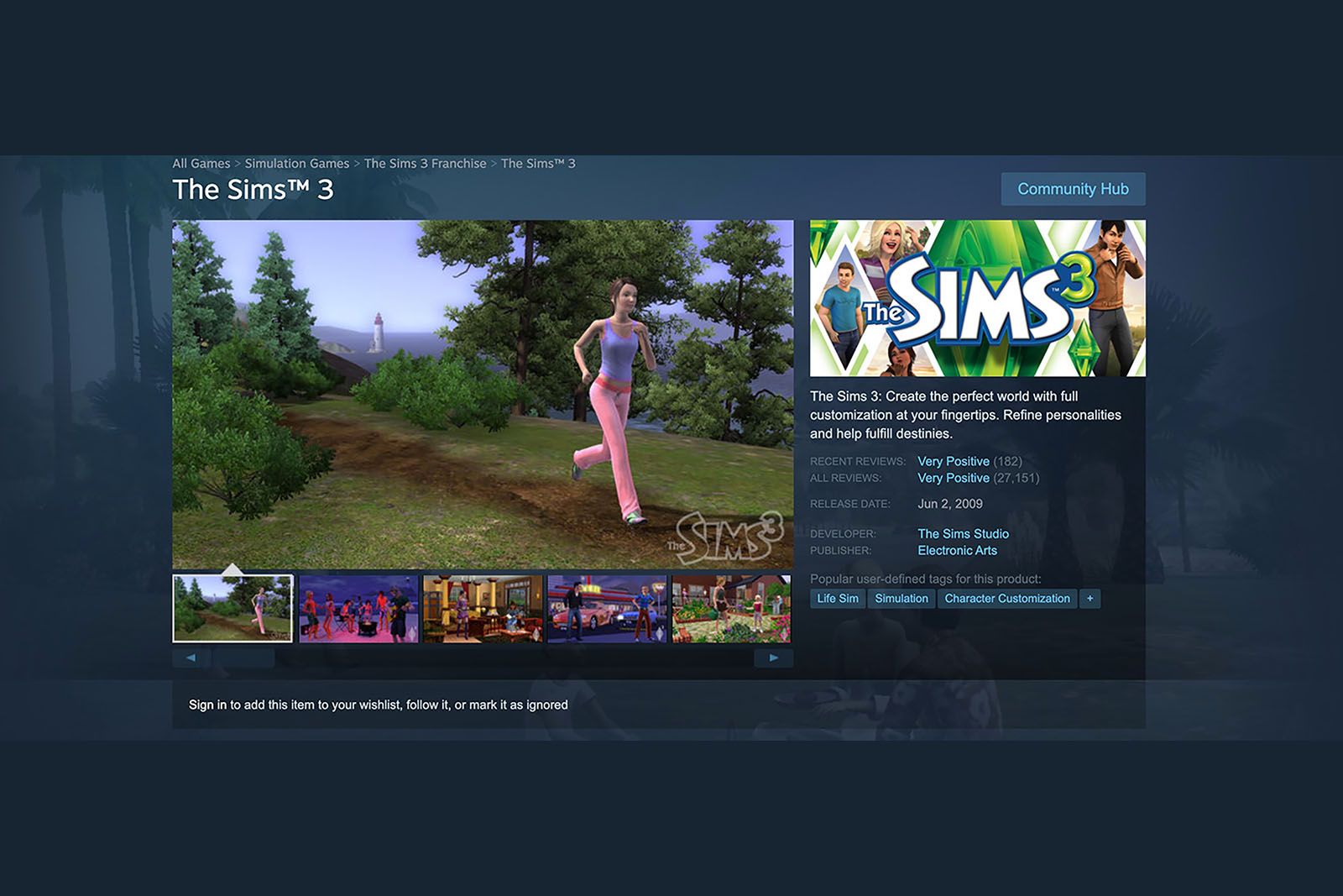 Steam on Chromebook - Sims 3