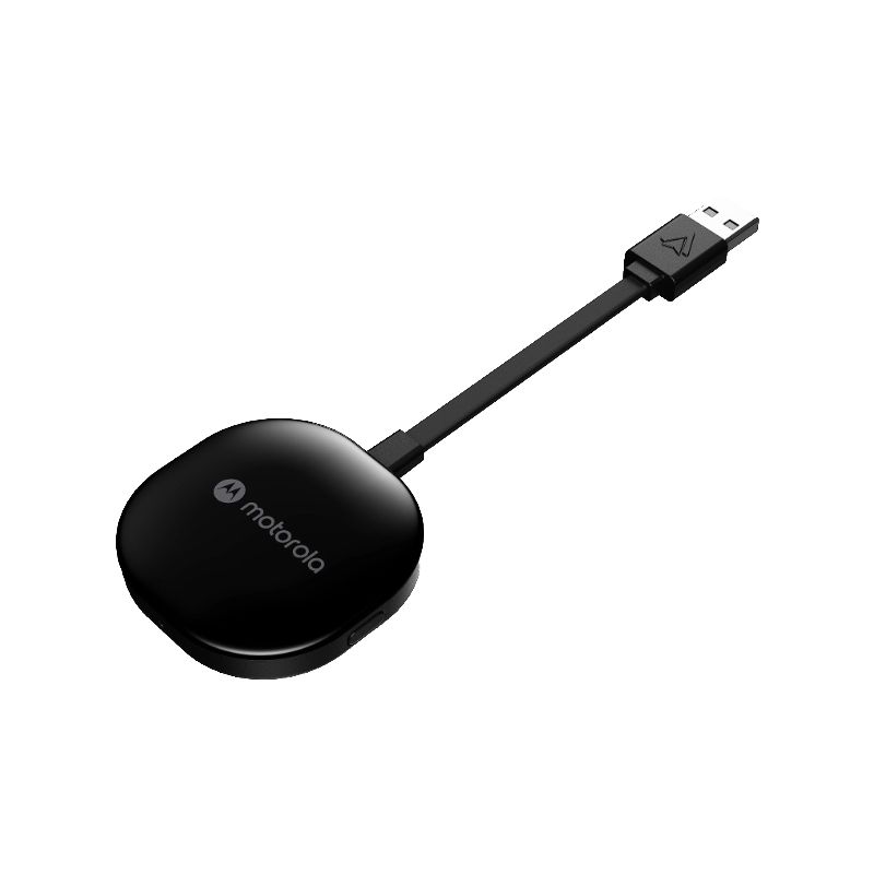 A rounded puck with a USB cable coming out of the top.