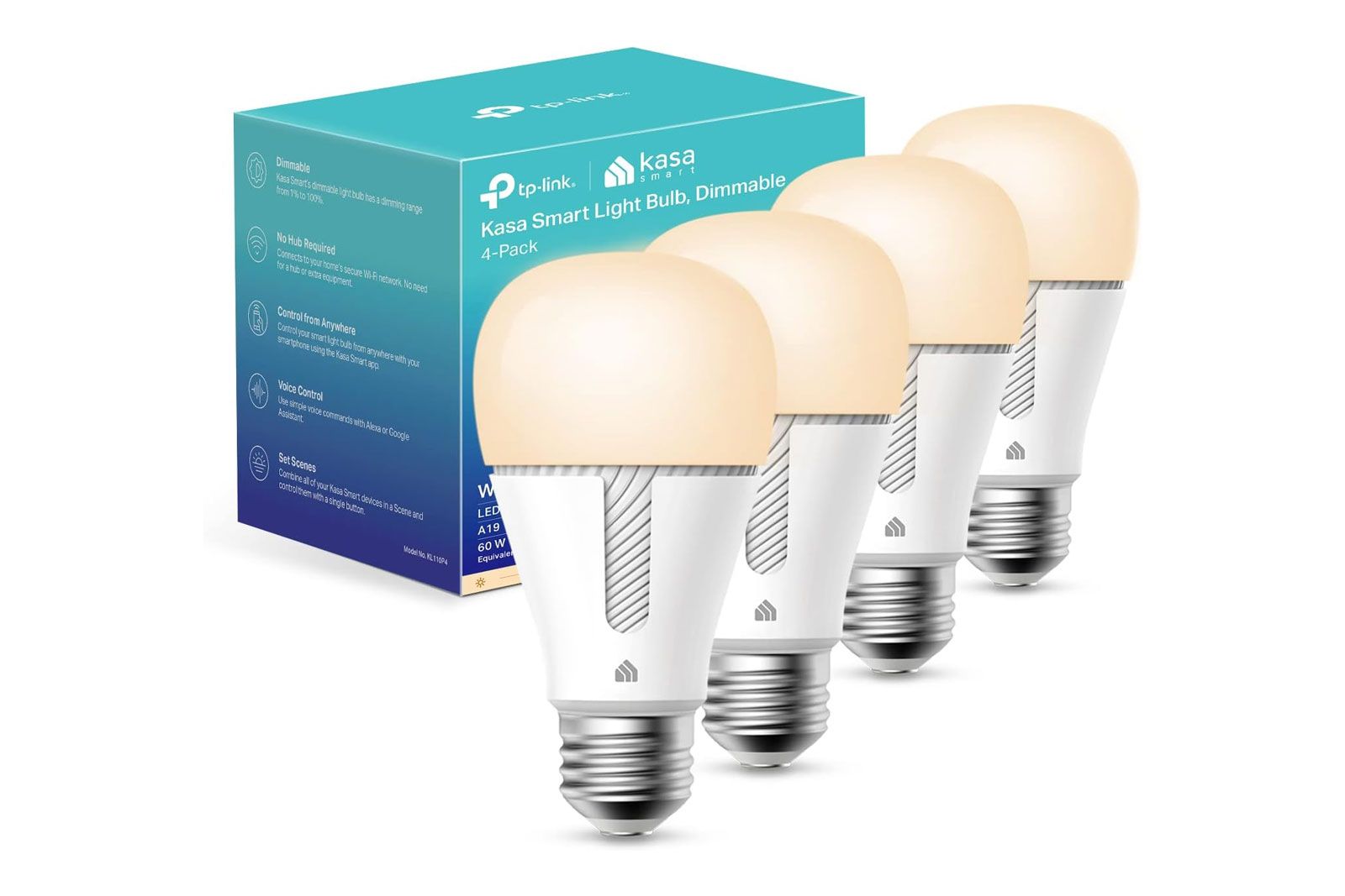 Kasa Smart Light Bulbs (4-Pack)