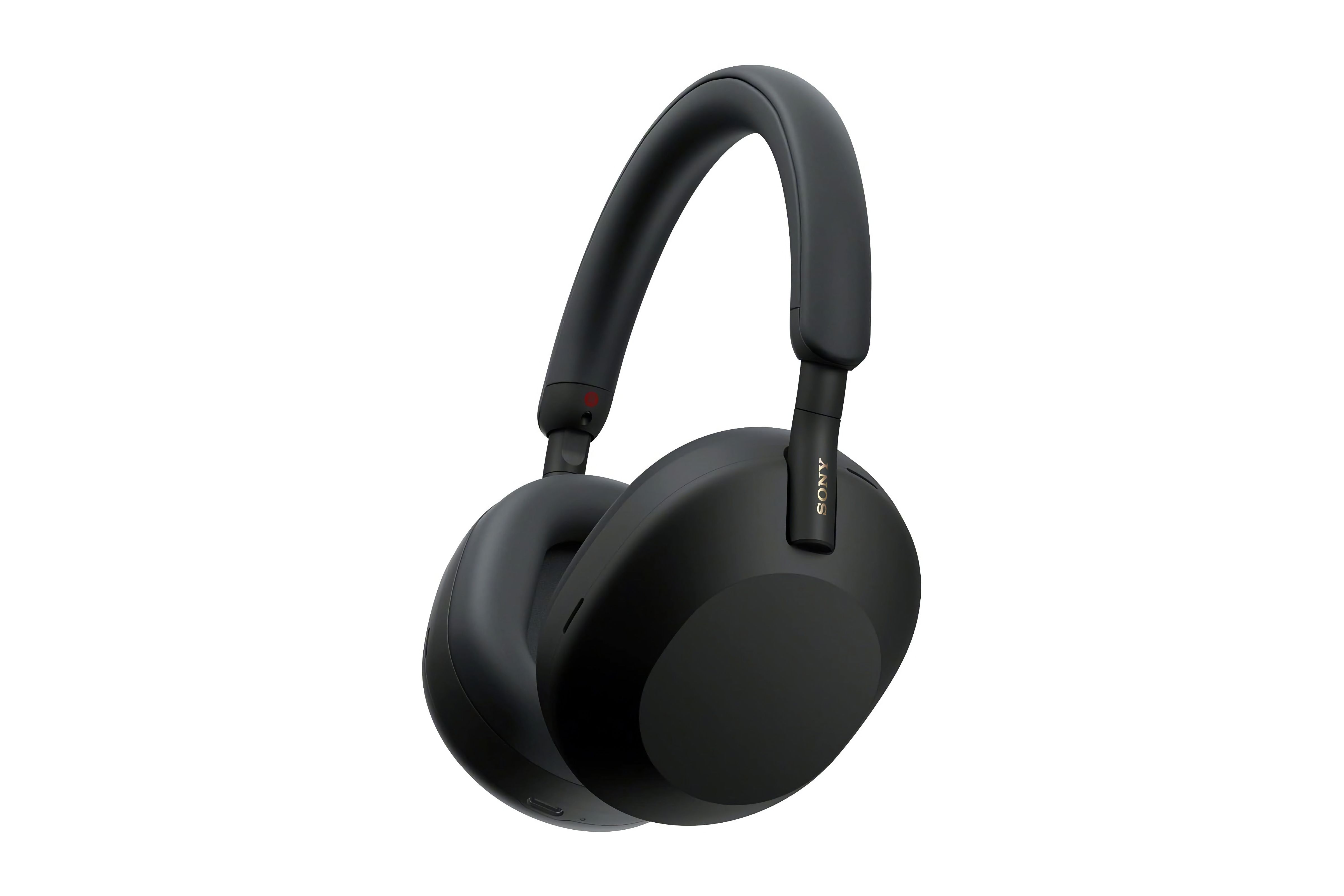 Black Sony over-ear headphones with large round ear cups.